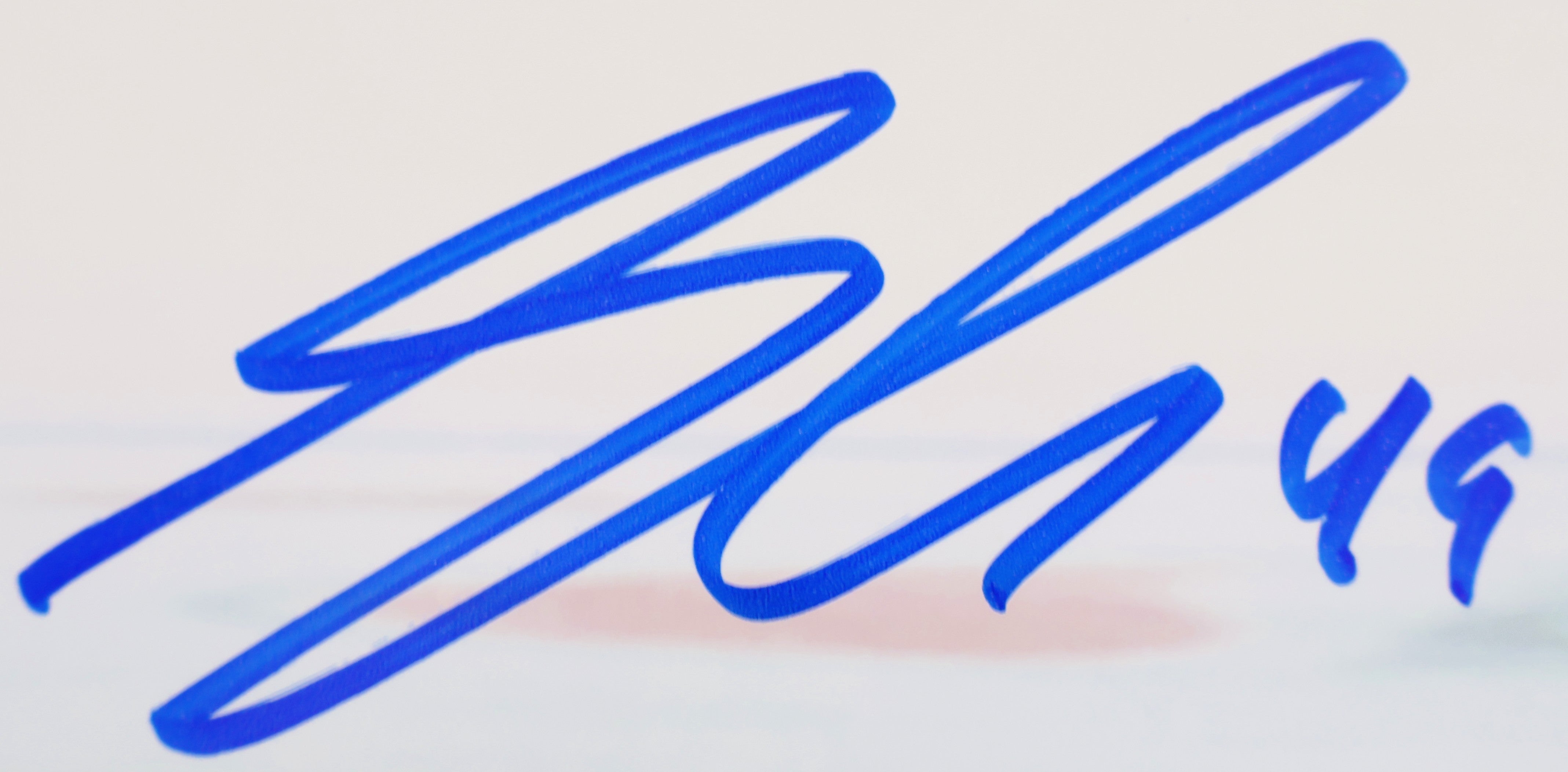 Samuel Girard Autographed Action 8x10 Photo Burgundy Uniform JSA COA