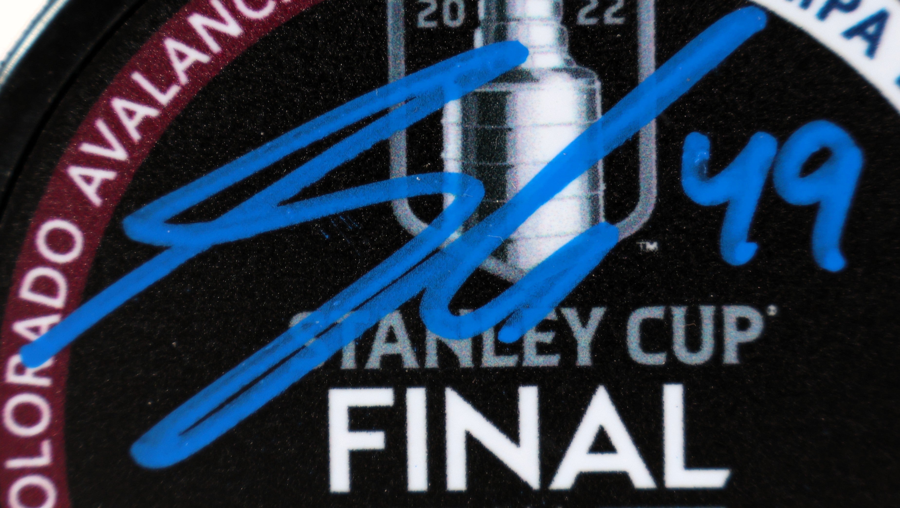 Samuel Girard Autographed Stanley Cup Finals Puck  JSA COA