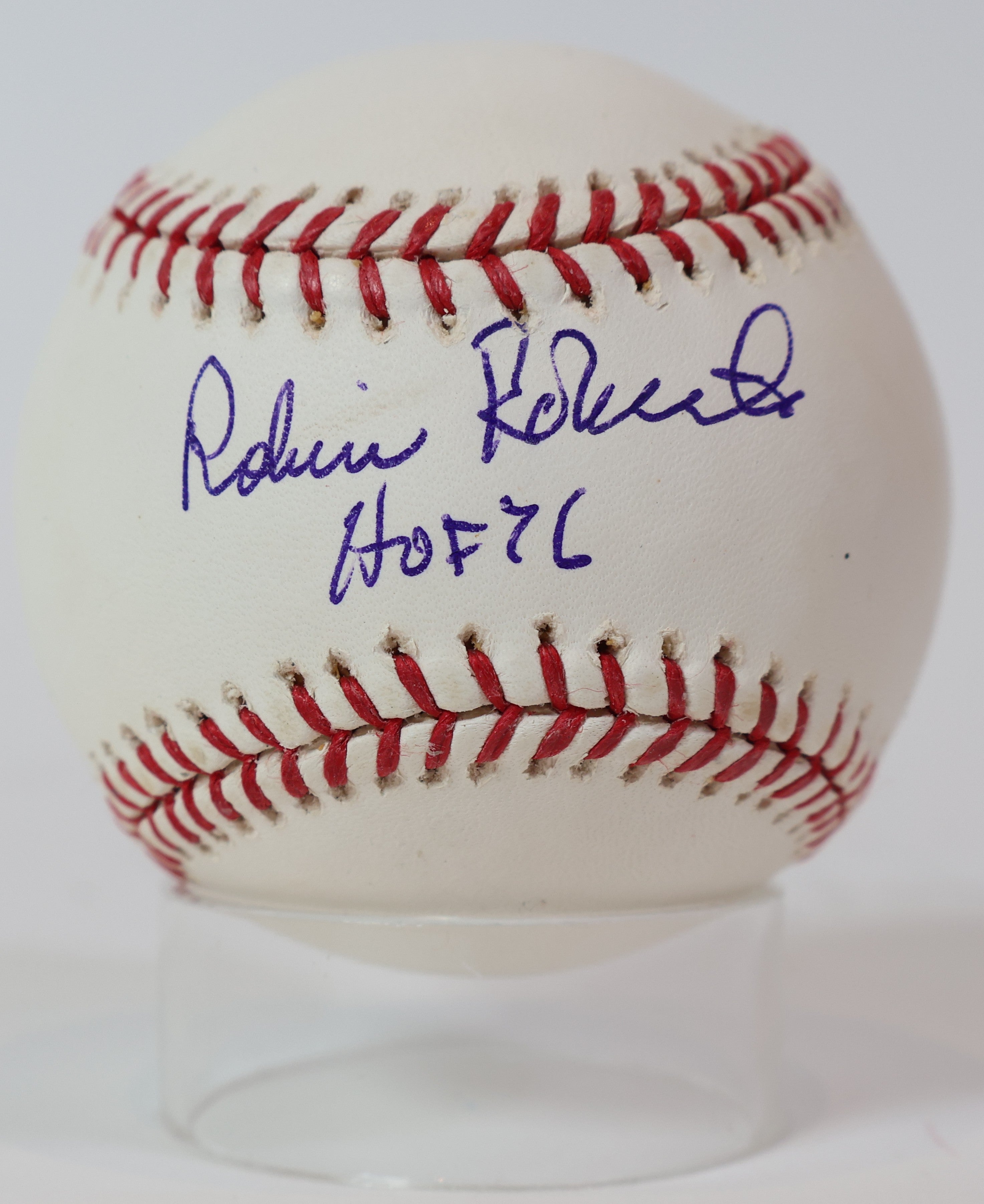 Robin Roberts Autographed/Inscribed "HOF 76" Official Major League Baseball JSA COA
