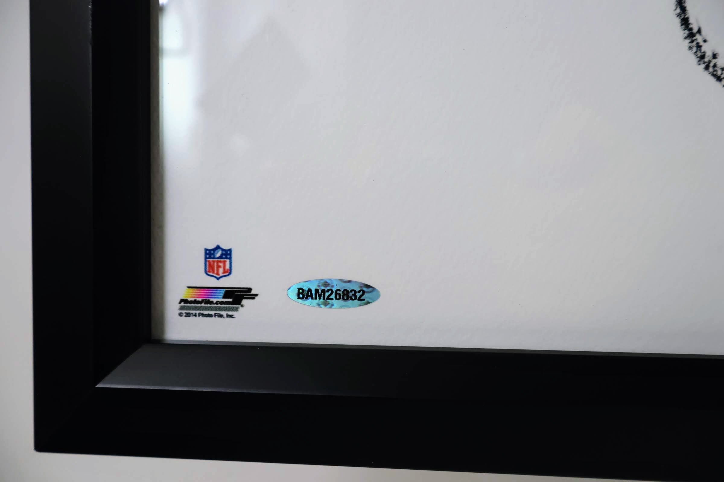 John Elway "The Show" (HUGE) Autographed 20X46 Framed Photo Denver Broncos UDA