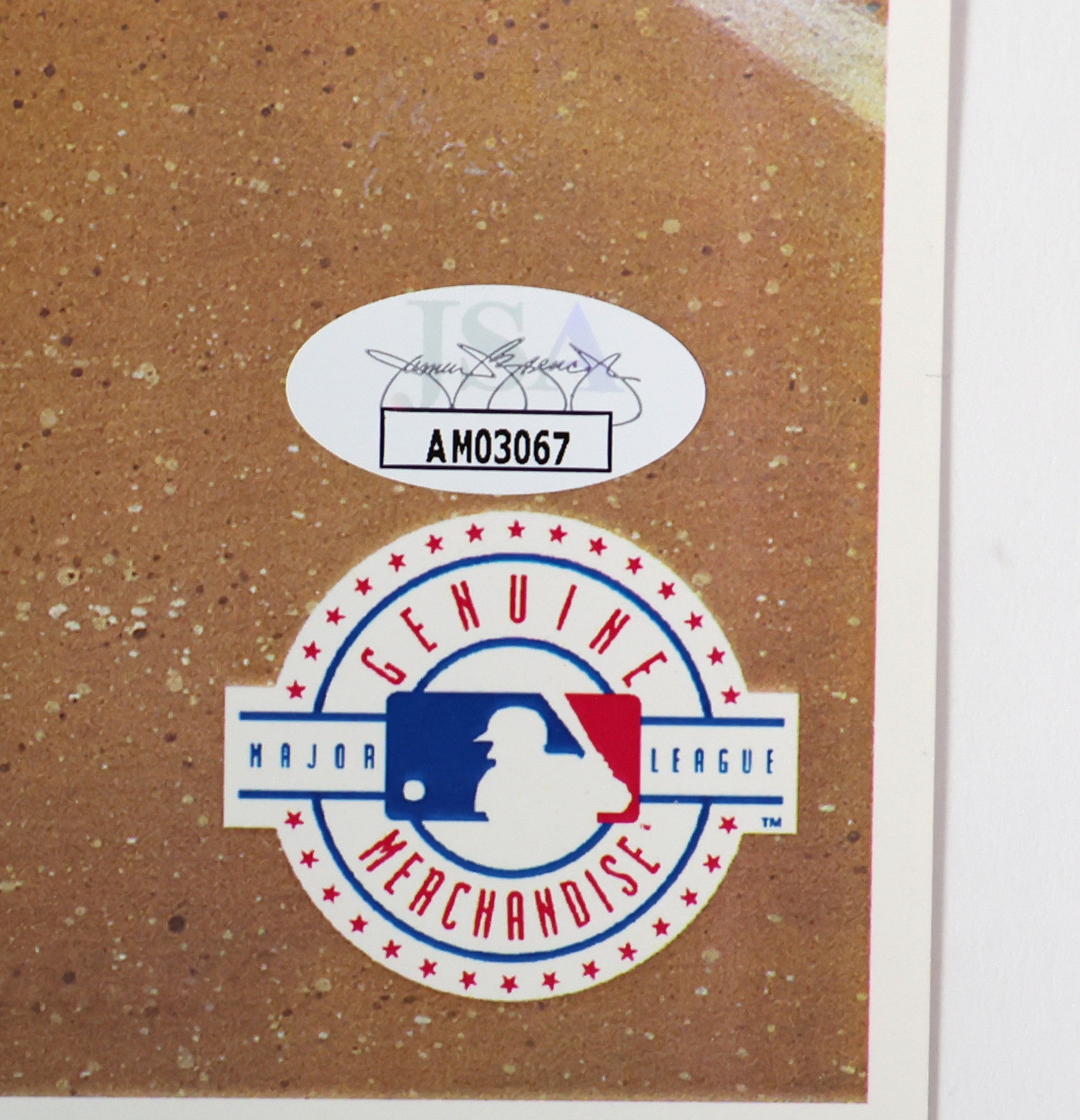 Warren Spahn Autographed Looney Tunes Atlanta Braves Colored Print JSA COA