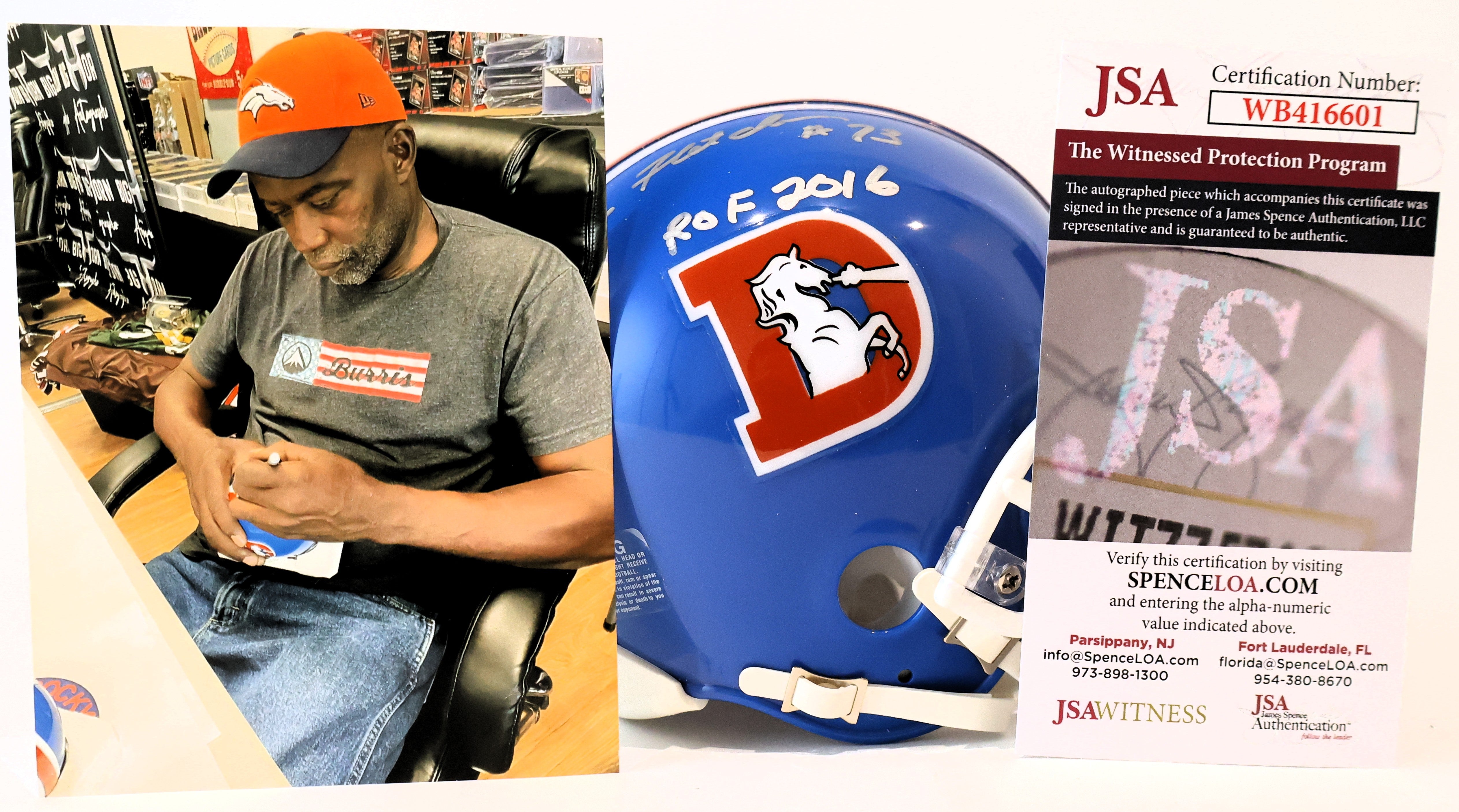 Simon Fletcher Autographed Mini Helmet Inscribed "ROF 2016" JSA COA