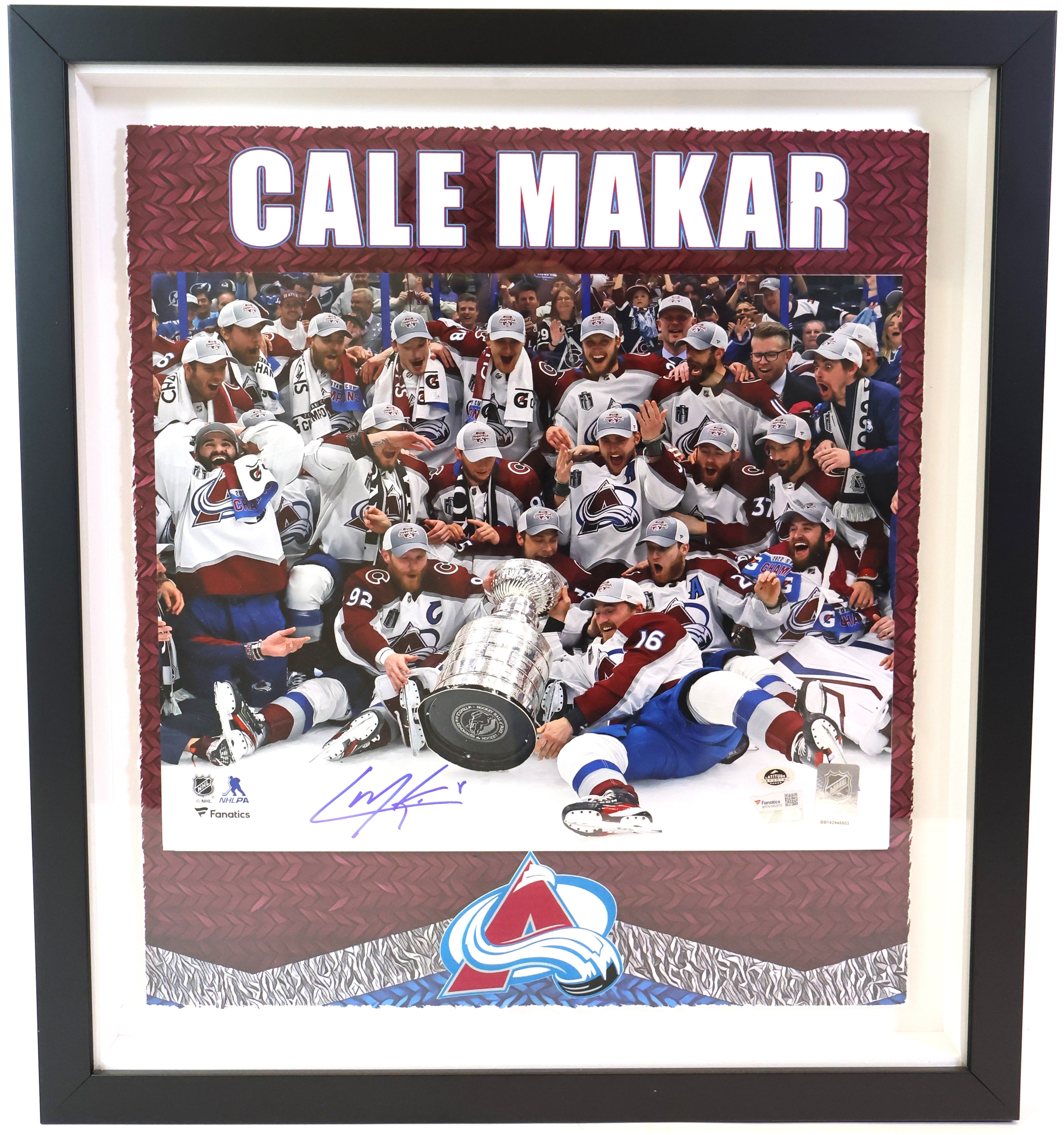 Cale Makar Autographed 11"x14" Framed Photo Fanatics COA