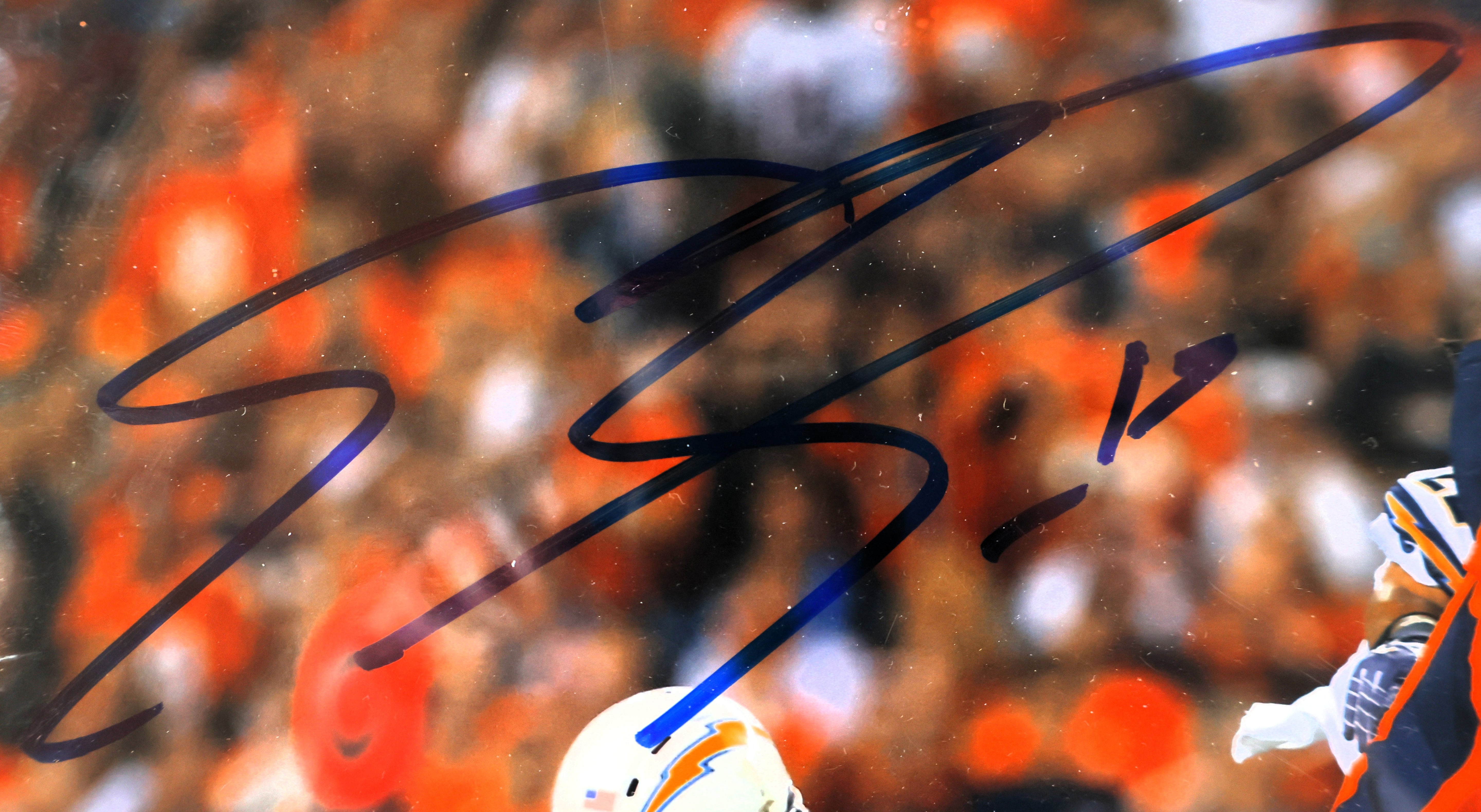 Emmanuel Sanders Autographed 8x10 Photo with Plaque JSA COA