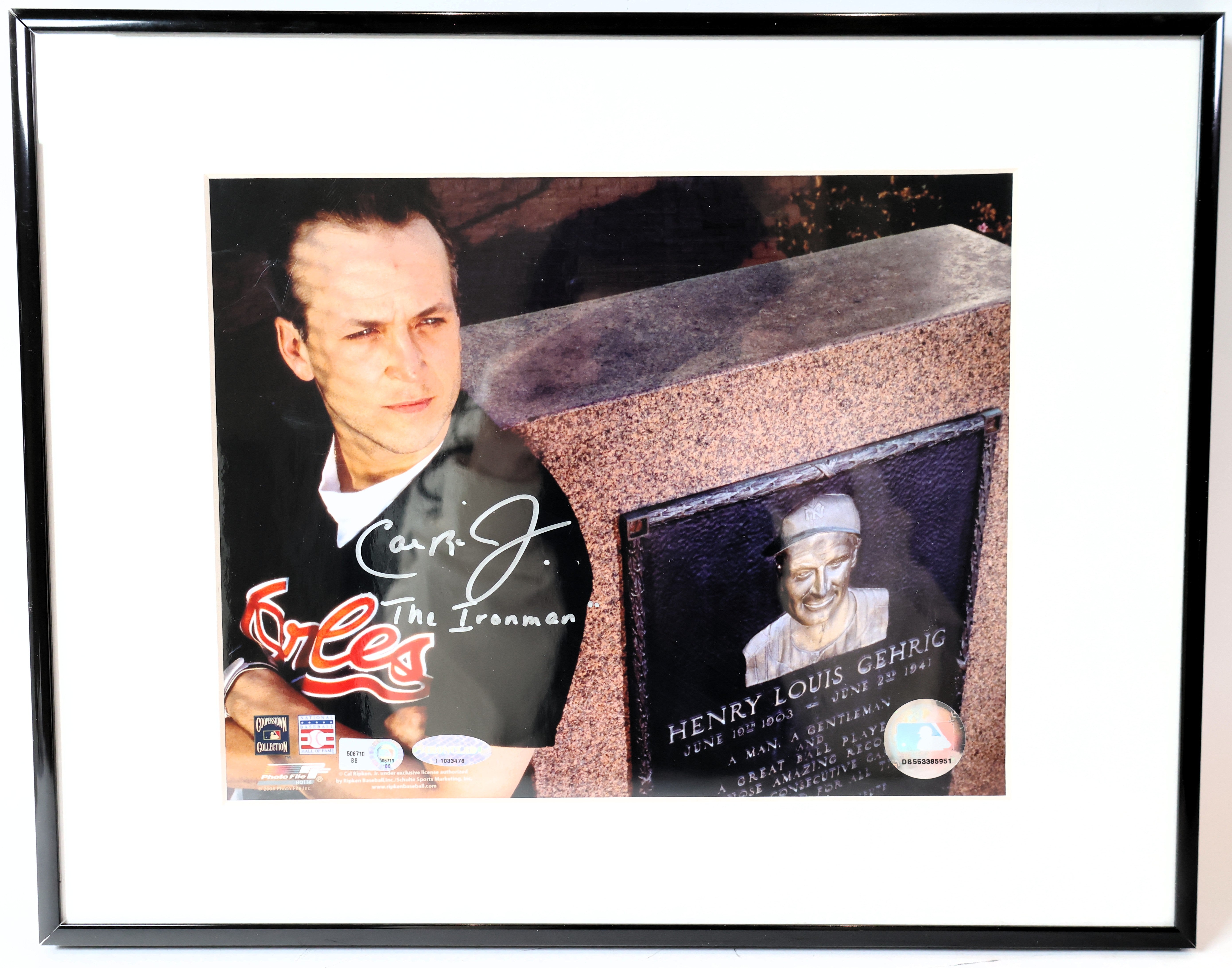 Cal Ripken Autographed/Inscribed "The Iron Man" 8x10 Framed Photo MLB COA