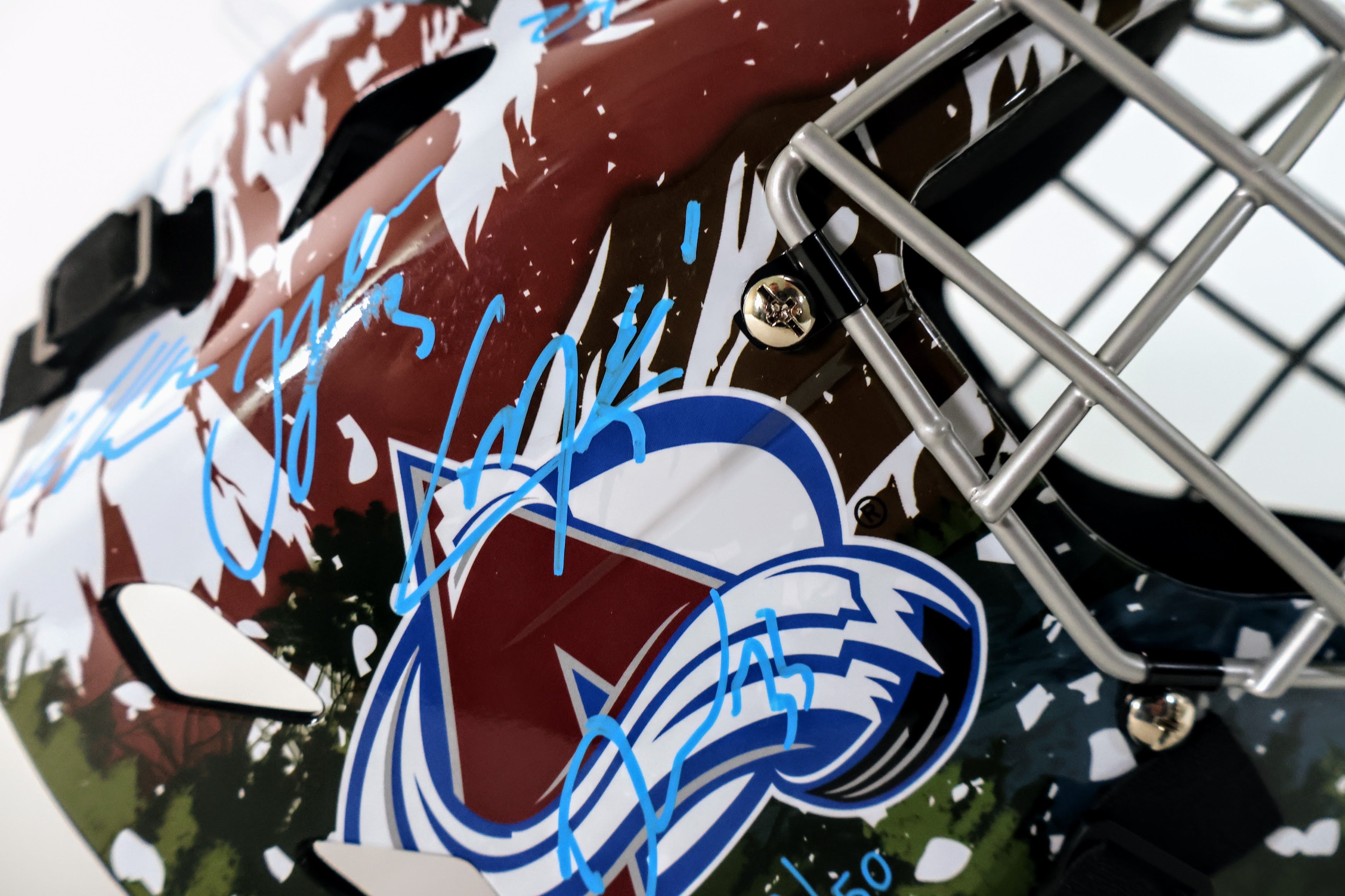 Colorado Avalanche 2022 Stanley Cup Champions Team Signed Replica Goalie Mask - Limited Edition 42/50