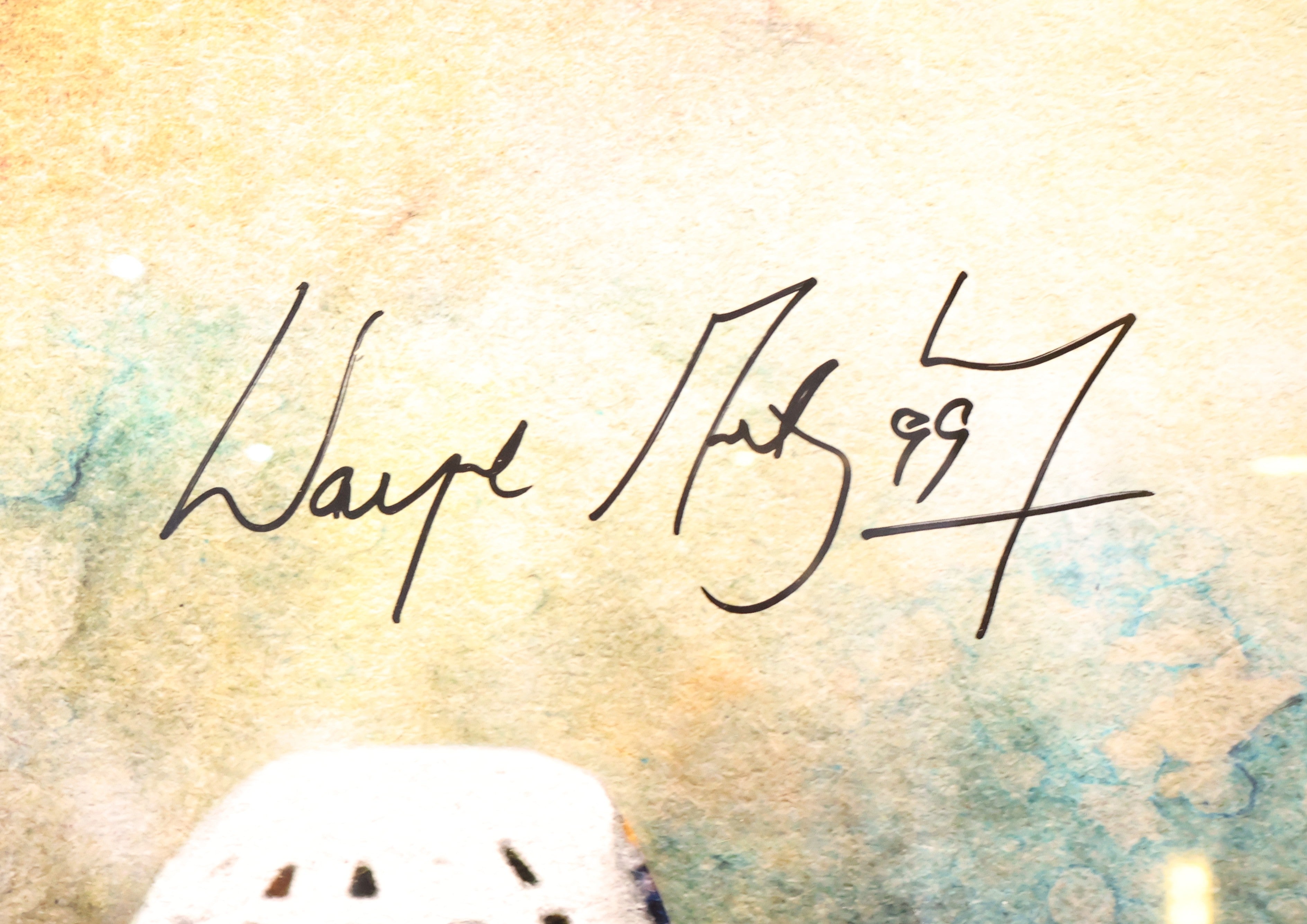 Wayne Gretzky Autographed “Supreme Force” 30x40 with Deluxe Frame UDA