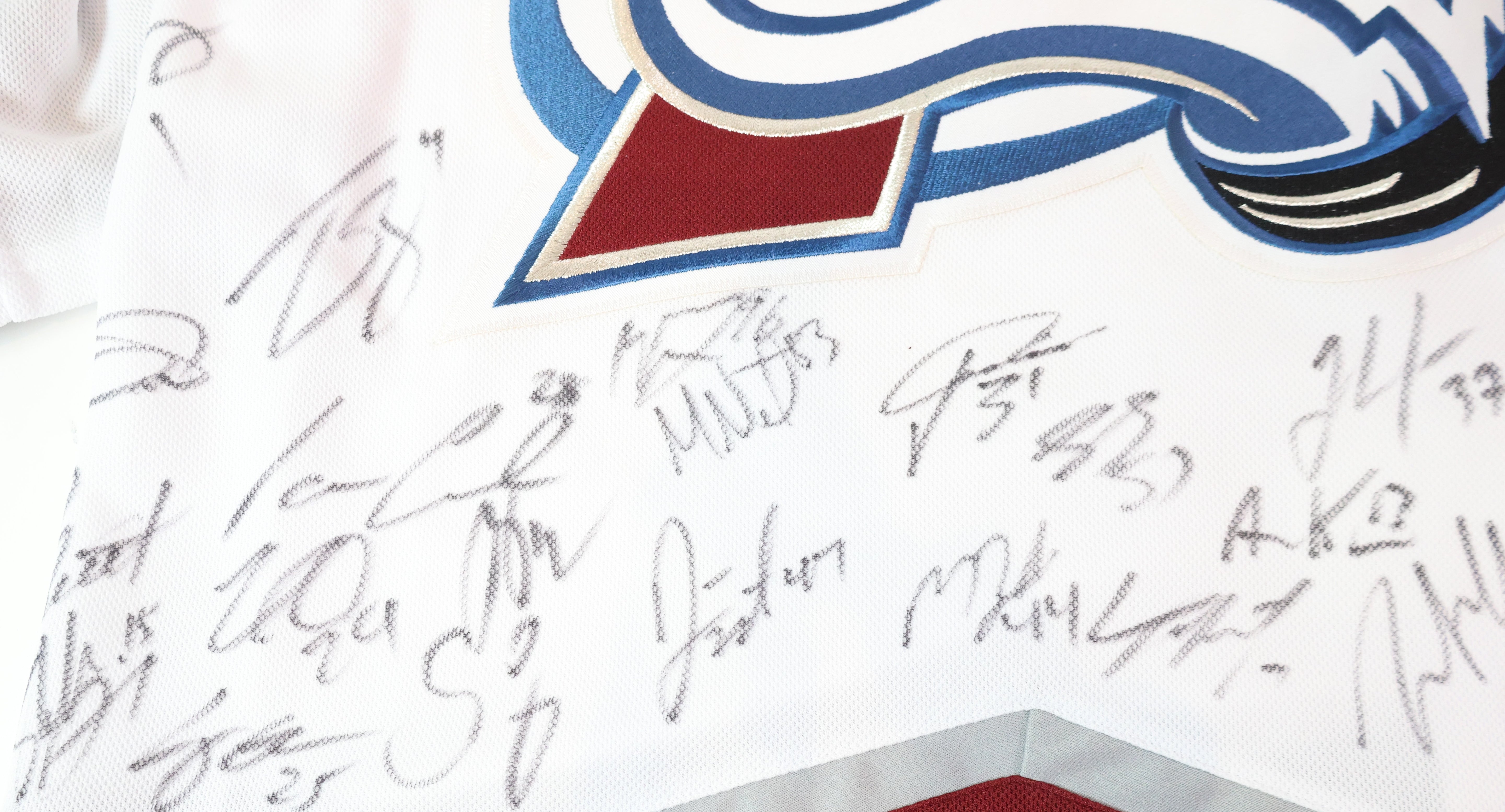 2018-19 Colorado Avalanche Team Signed Jersey (Players listed below) - LSM COA