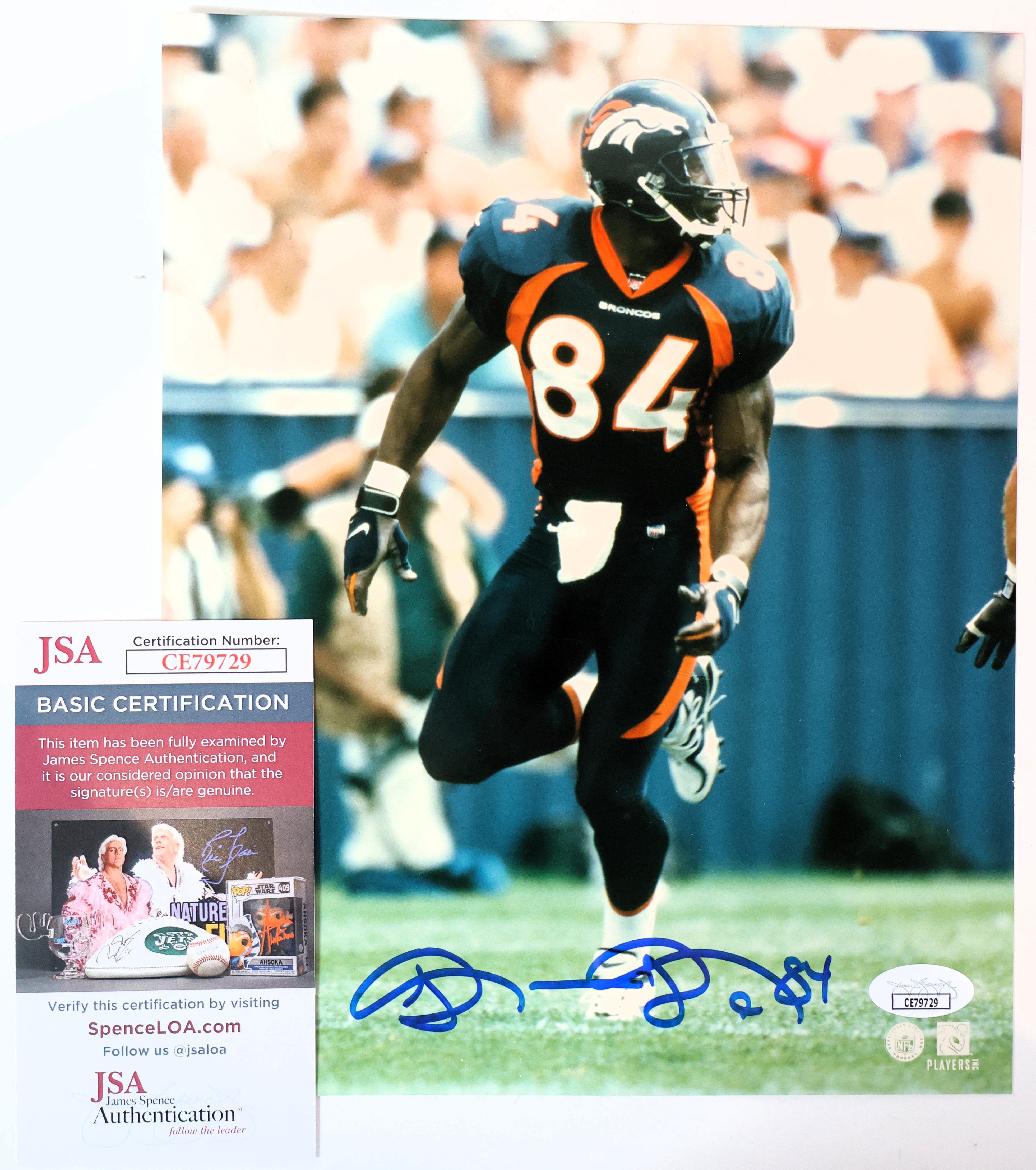 Shannon Sharpe Autographed 8x10 Photo JSA COA
