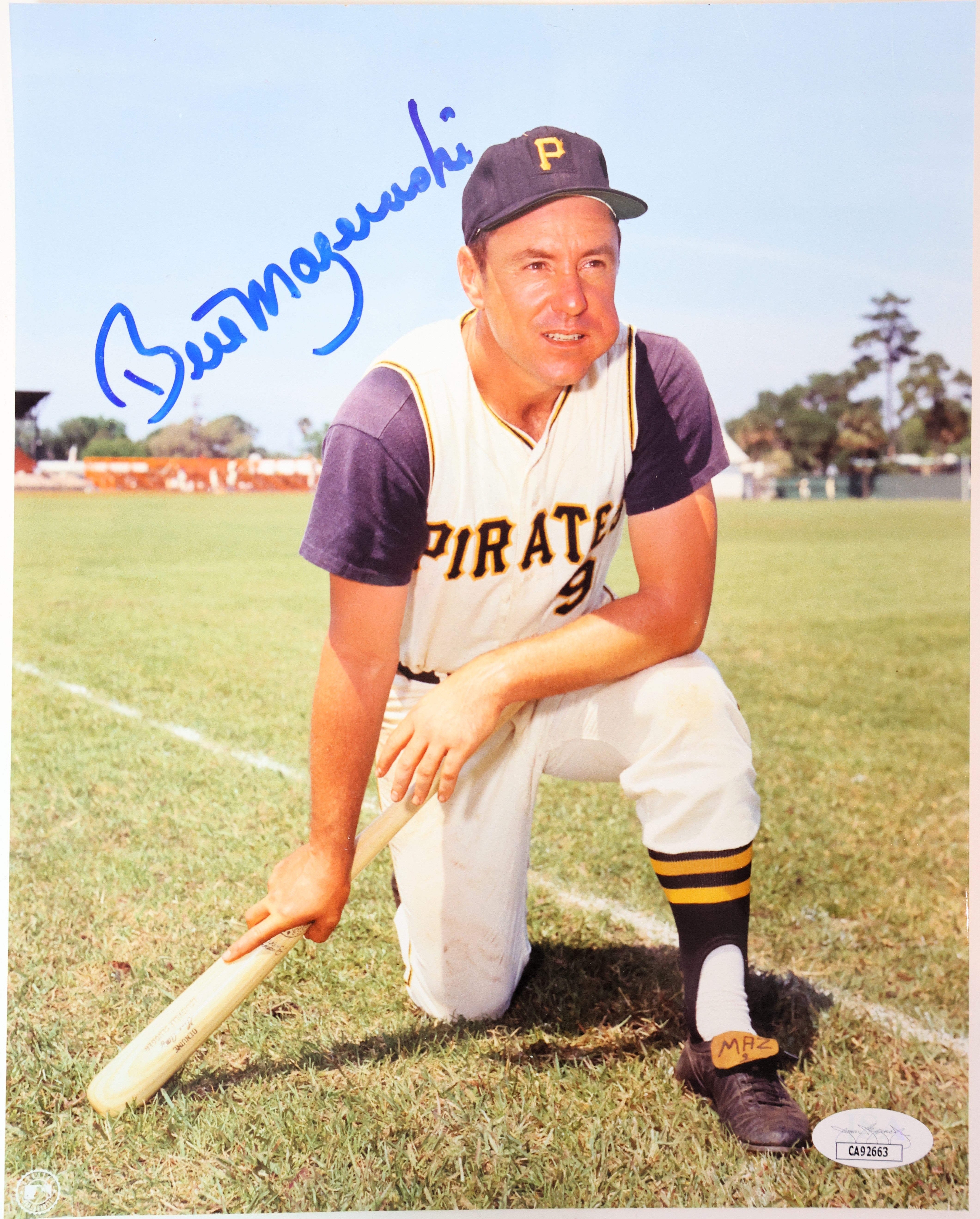 Bill Mazeroski Autographed Pittsburgh Pirates 8x10 Photo JSA COA