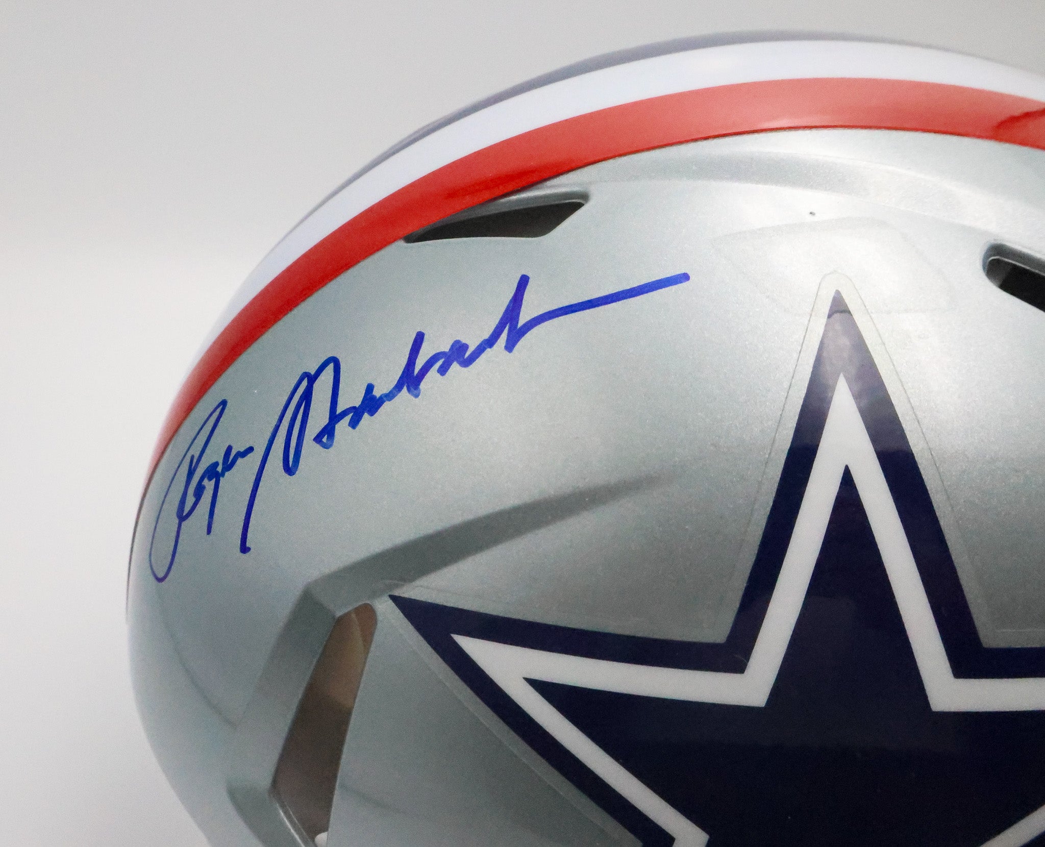 Roger Staubach Autographed Pro Speed Dallas Cowboys Helmet BAS COA