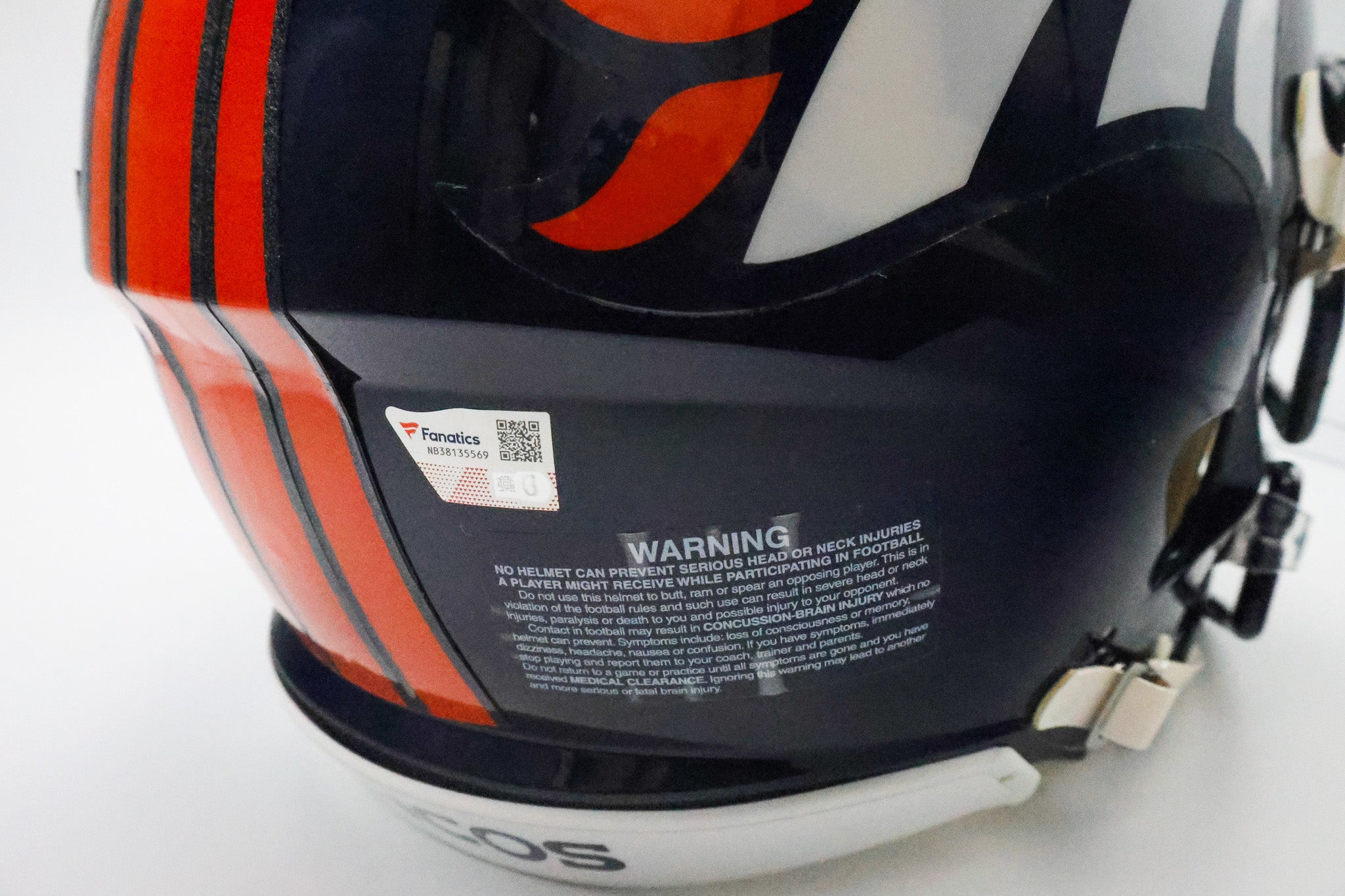 Peyton Manning Autographed Denver Broncos Pro Speed Helmet Fanatics COA - Latitude Sports Marketing