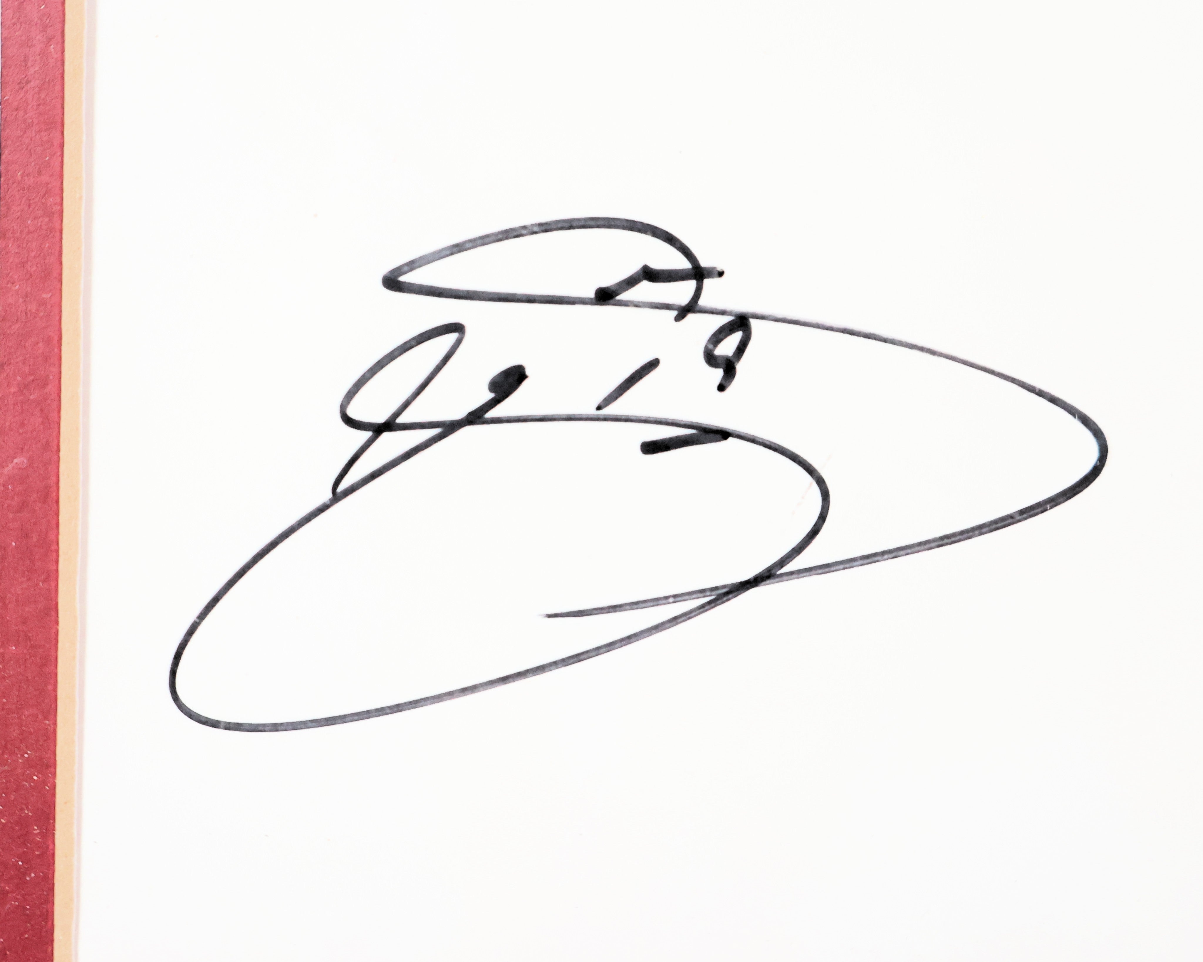 Sakic, Bourque, Skoula, Blake, Hejduk, Foote, Drury, & Roy Autographed Looney Tunes Lithograph LSM COA