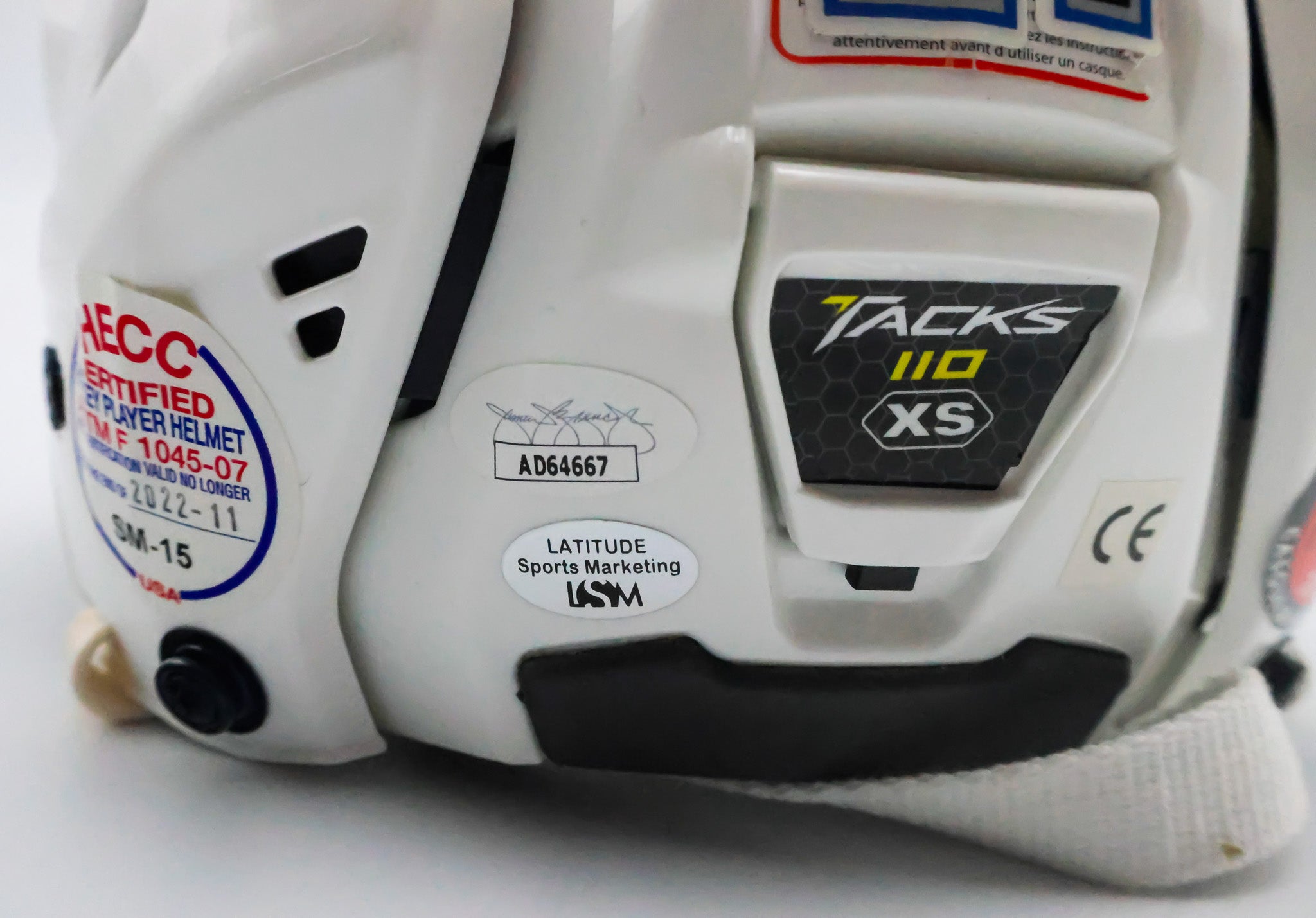Peter Forsberg Dual-Signed Hockey Helmet with Inscriptions