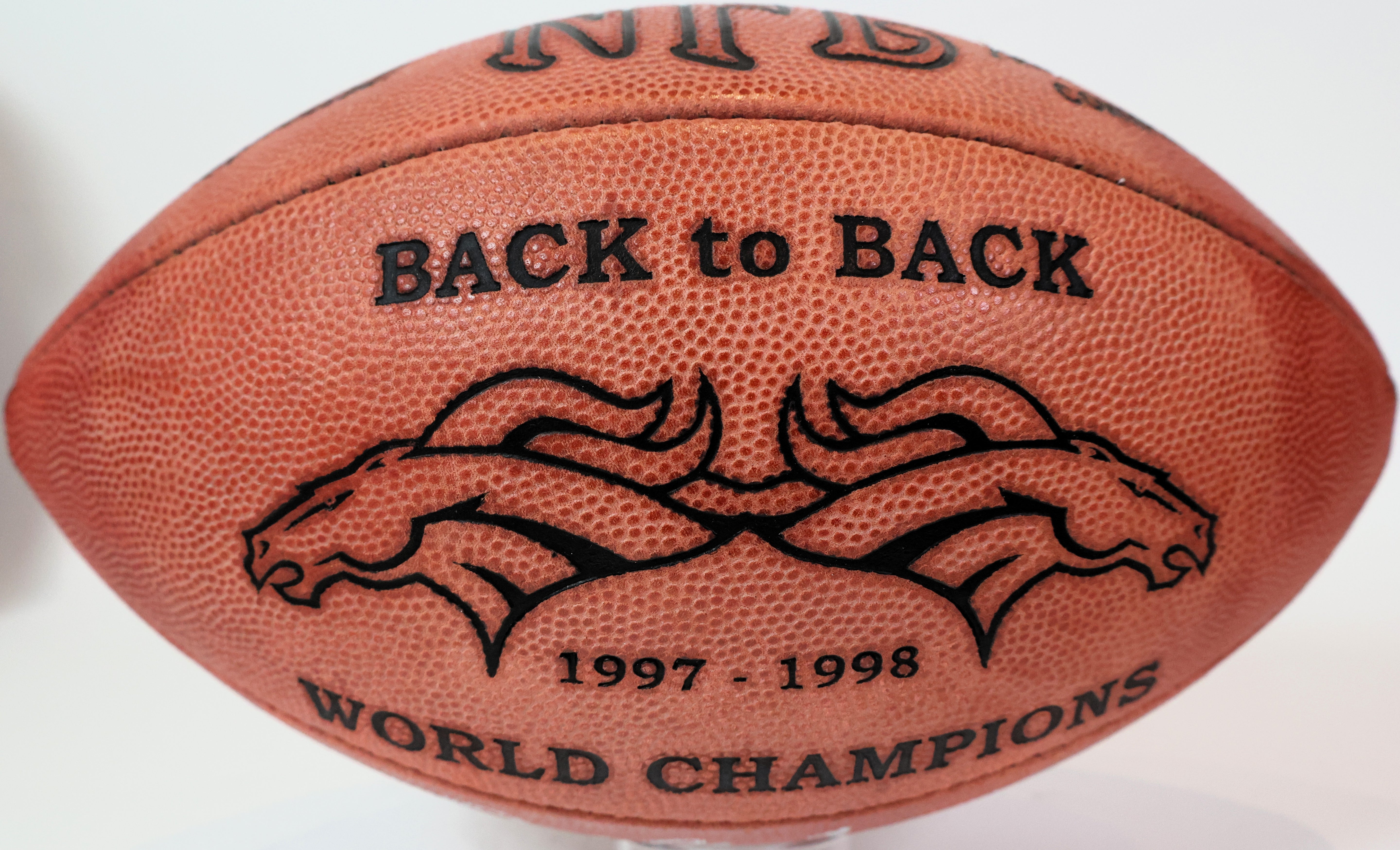 John Elway Autographed Denver Broncos NFL Game Ball - Super Bowl XXXIII MVP Inscription - Beckett Certified