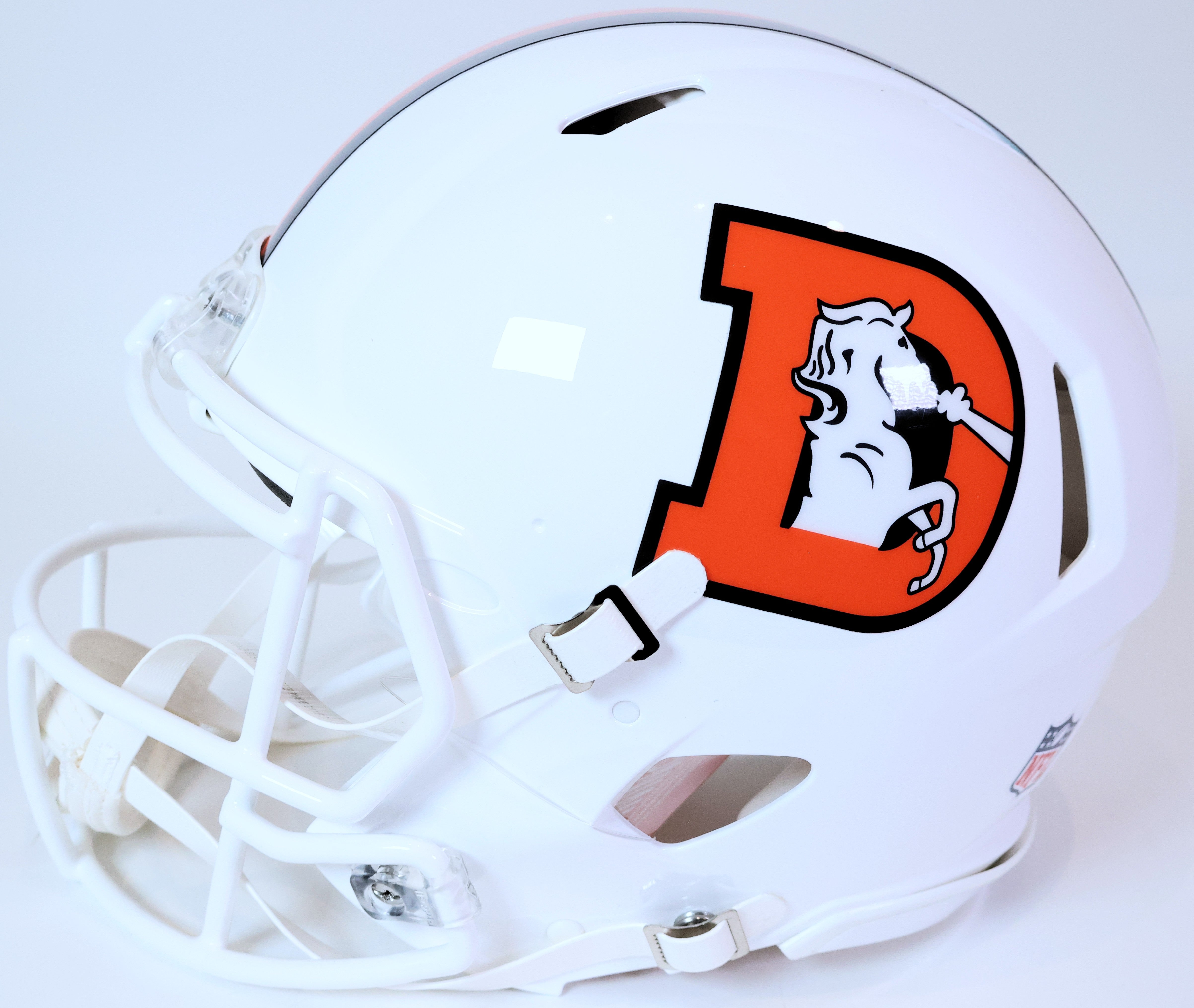 John Elway Autographed Denver Broncos Speed Pro Snowcapped Helmet Inscribed "1987 NFL MVP" Beckett COA