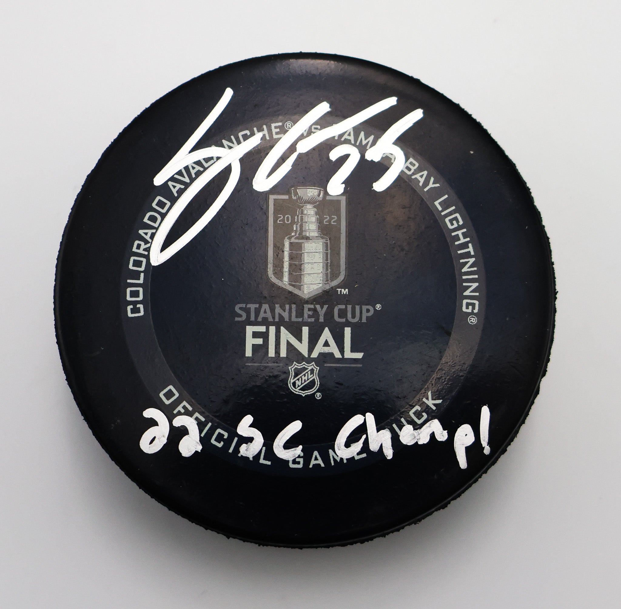 Logan O'Connor Autographed Stanley Cup Puck