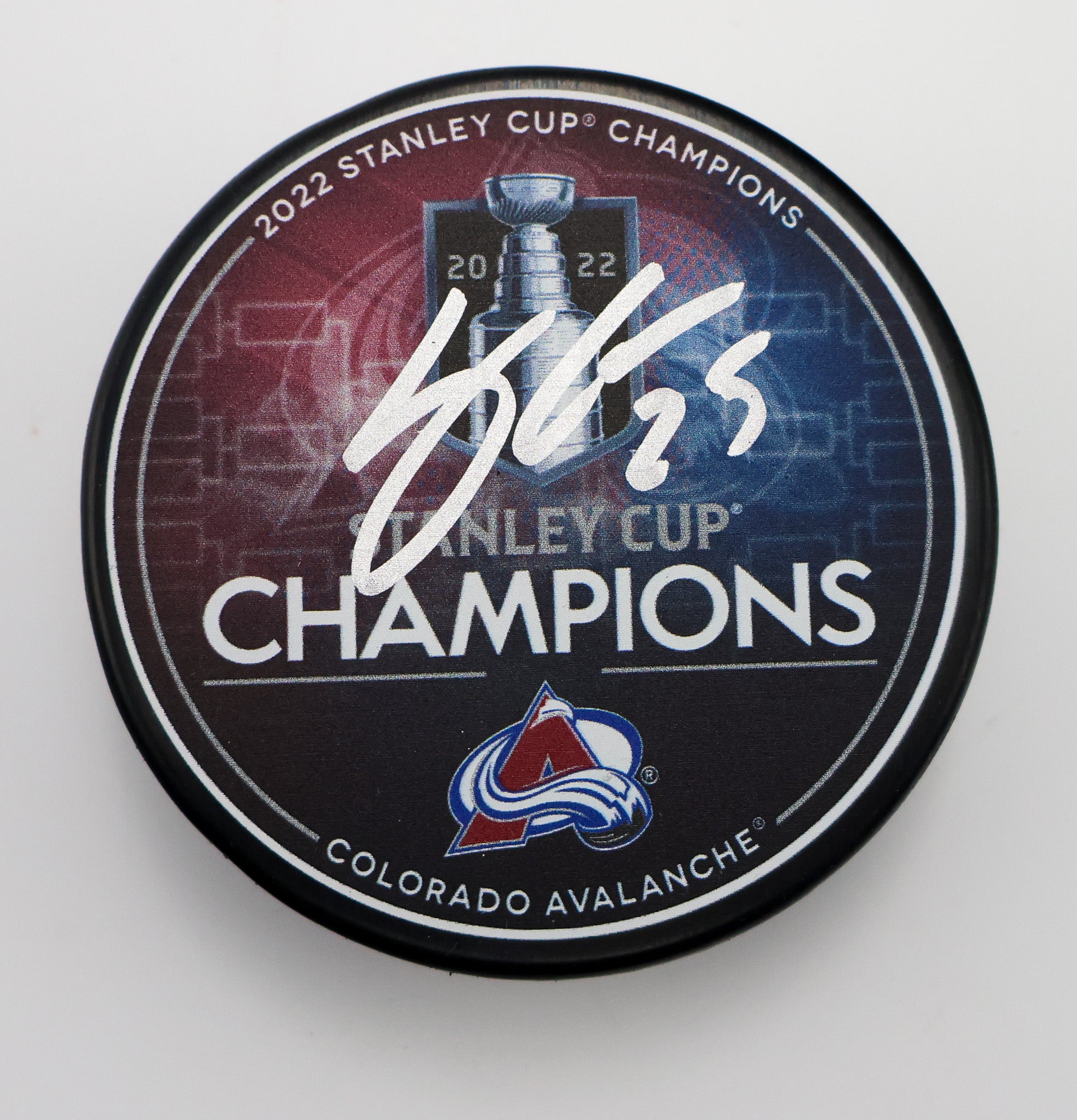 Logan O'Connor Autographed Colorado Avalanche Puck
