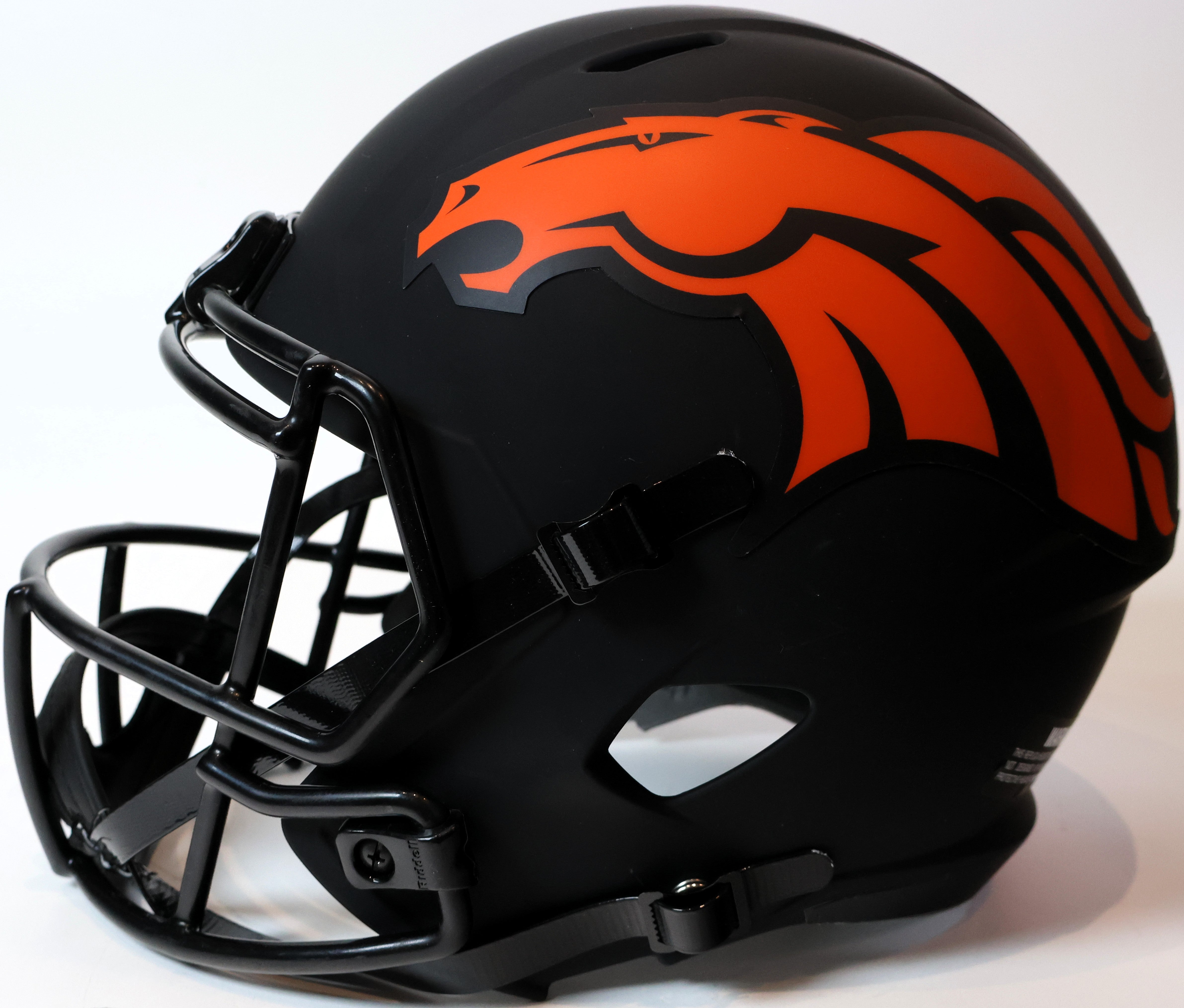 Bo Nix Autographed Denver Broncos Eclipse Speed Replica Helmet Beckett COA