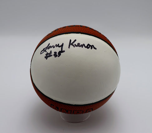 Larry Kenon Autographed mini basketball