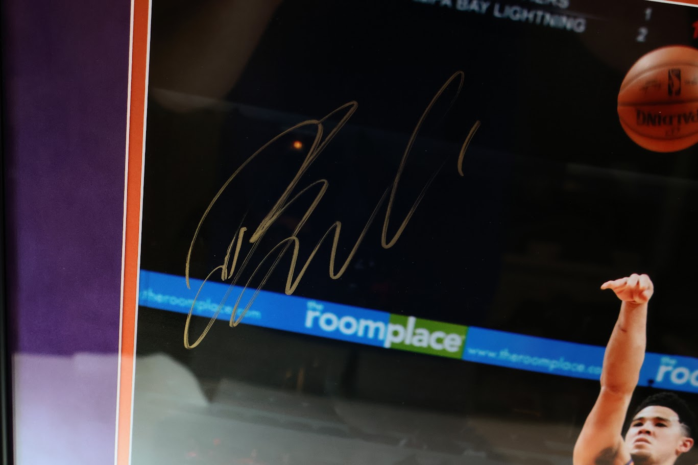 Devin Booker Autographed 16x20 Photo Framed JSA COA