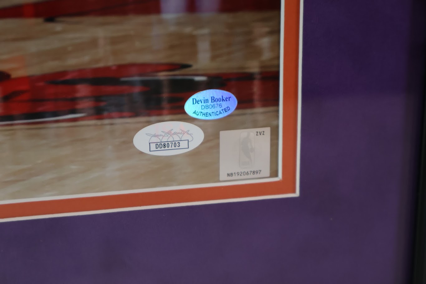 Devin Booker Autographed 16x20 Photo Framed JSA COA