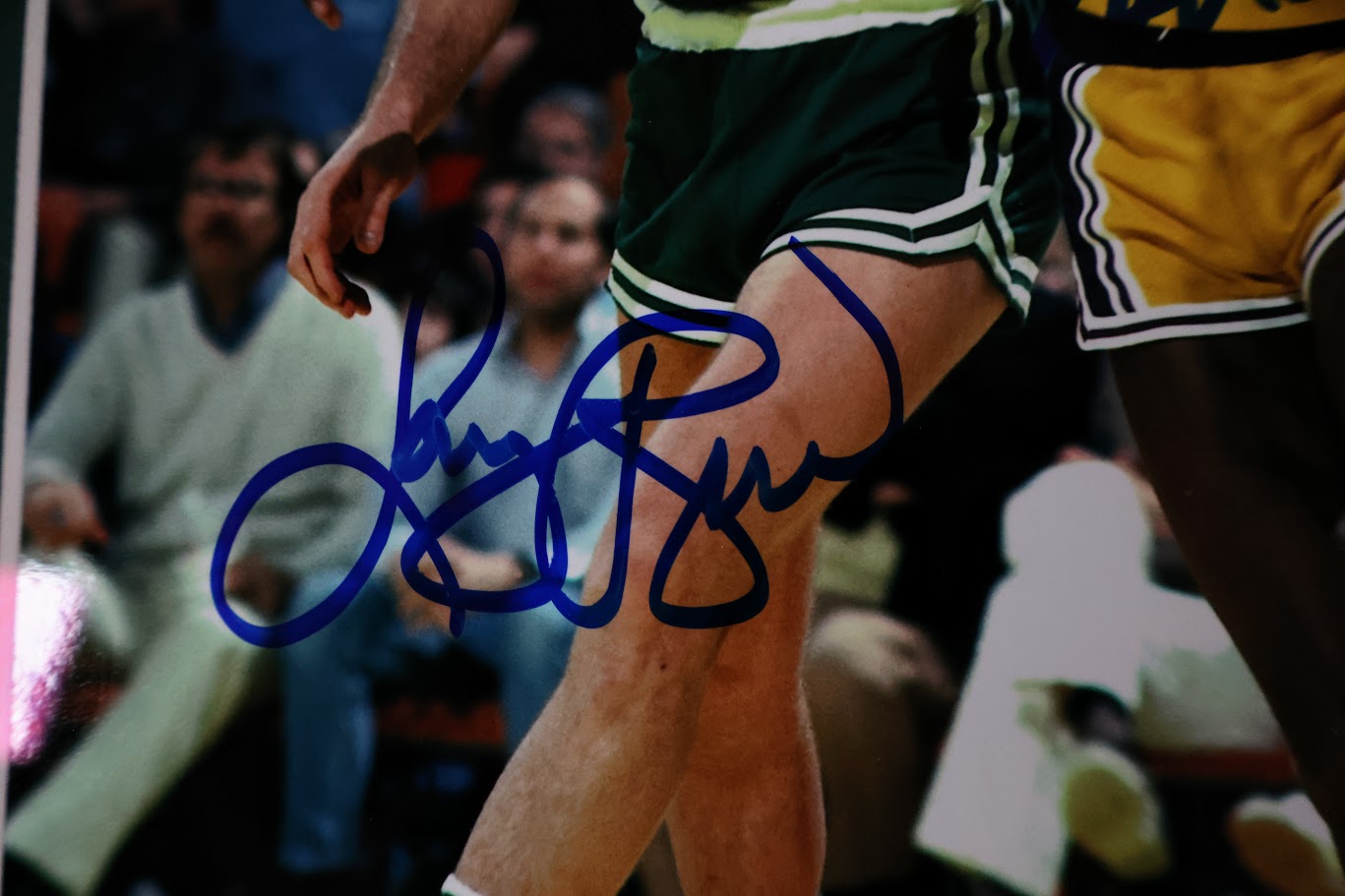 Larry Bird and Magic Johnson 2 Dual Autographed 8x10 Photos Framed PSA LOA