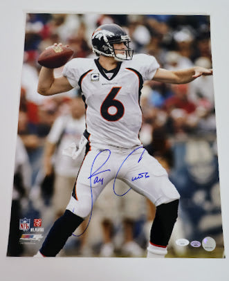 Jay Cutler Autographed 16x20 Photo White Jersey
