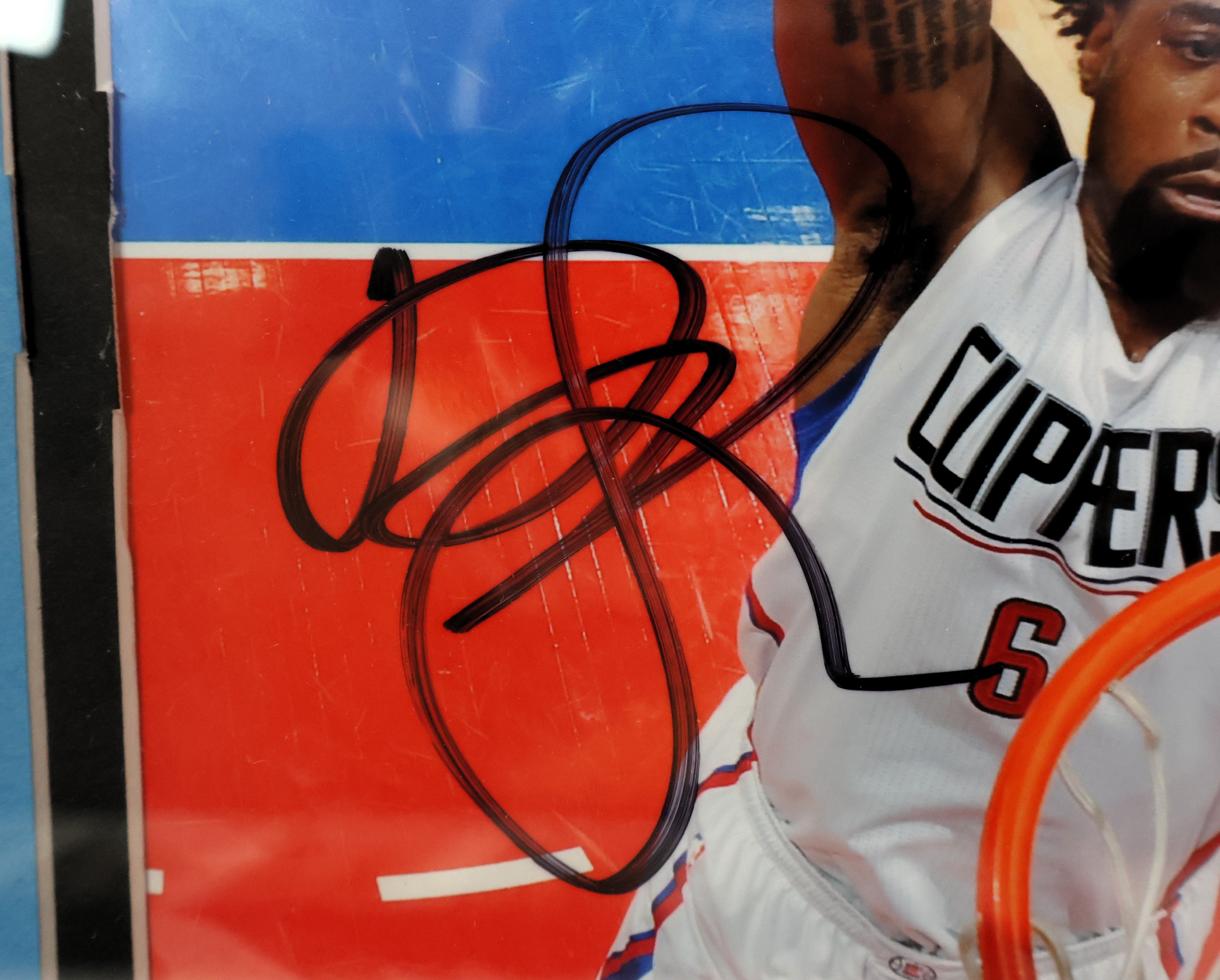 DeAndre Jordan Autographed 8x10 Photo Framed Beckett COA