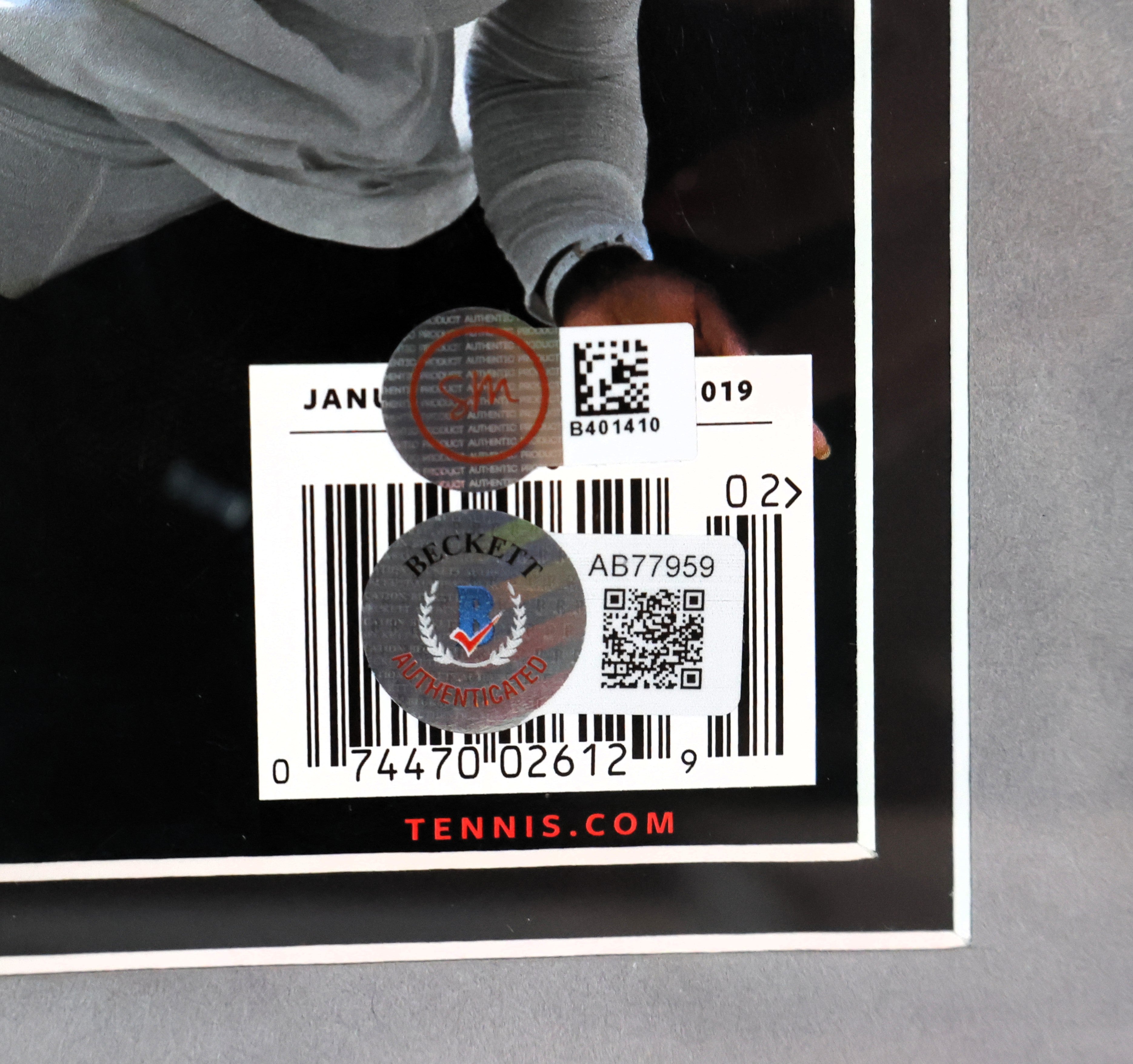 Novak Djokovic & Alexander Zverev Autographed Tennis Magazine 100 Framed Beckett LOA