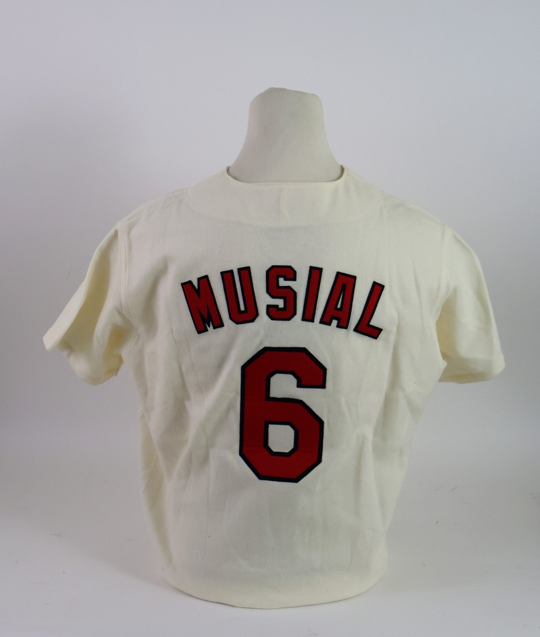 Stan Musial St Louis Cardinals Autographed Mitchell & Ness Jersey Inscribed "3x MVP"