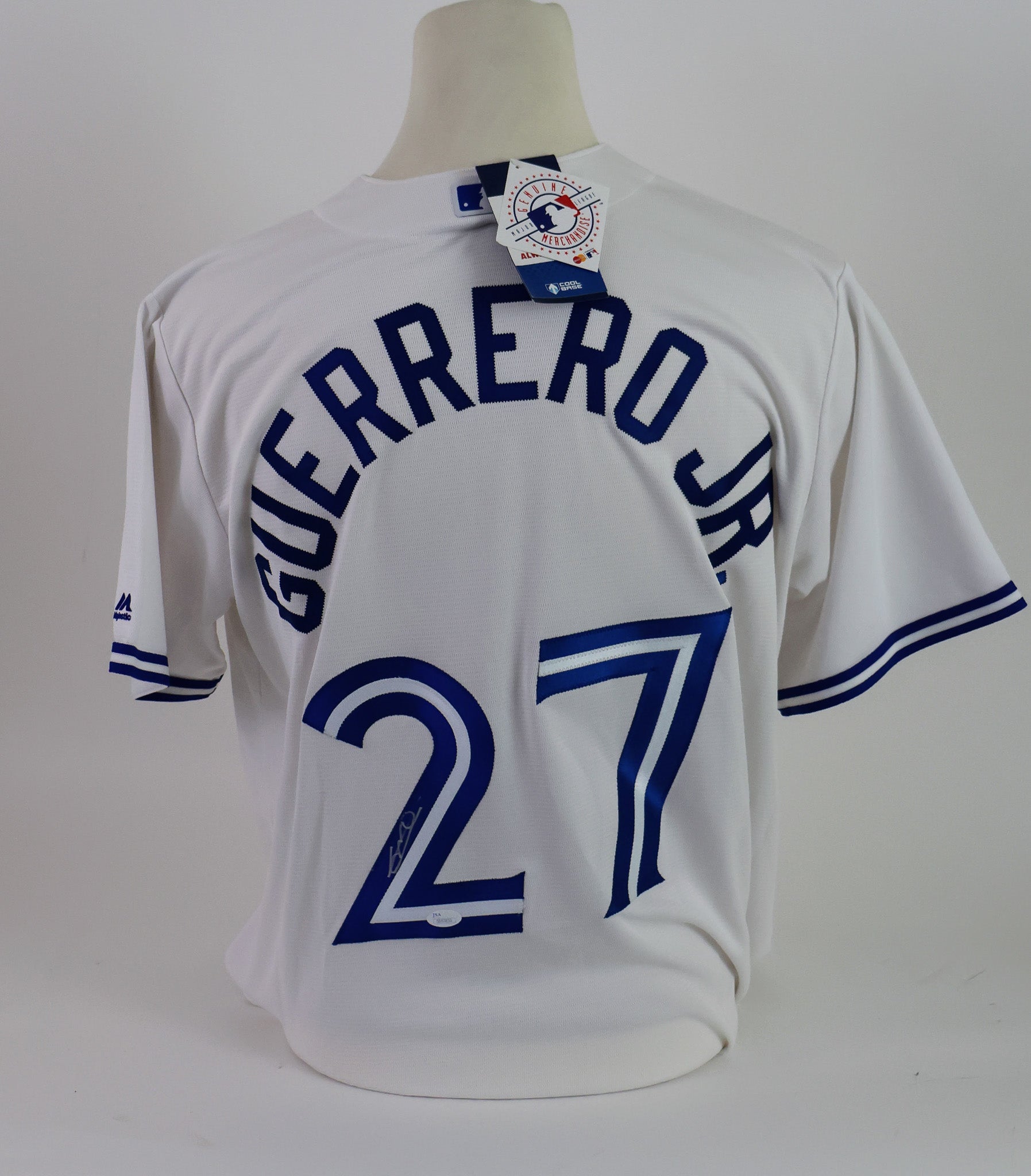 Vladimir Guerrero Jr. Toronto Blue Jays Autographed Majestic Jersey - JSA