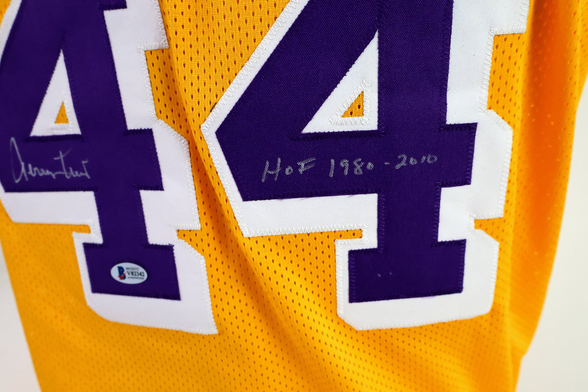 Jerry West Los Angeles Lakers Autographed Jersey - Beckett