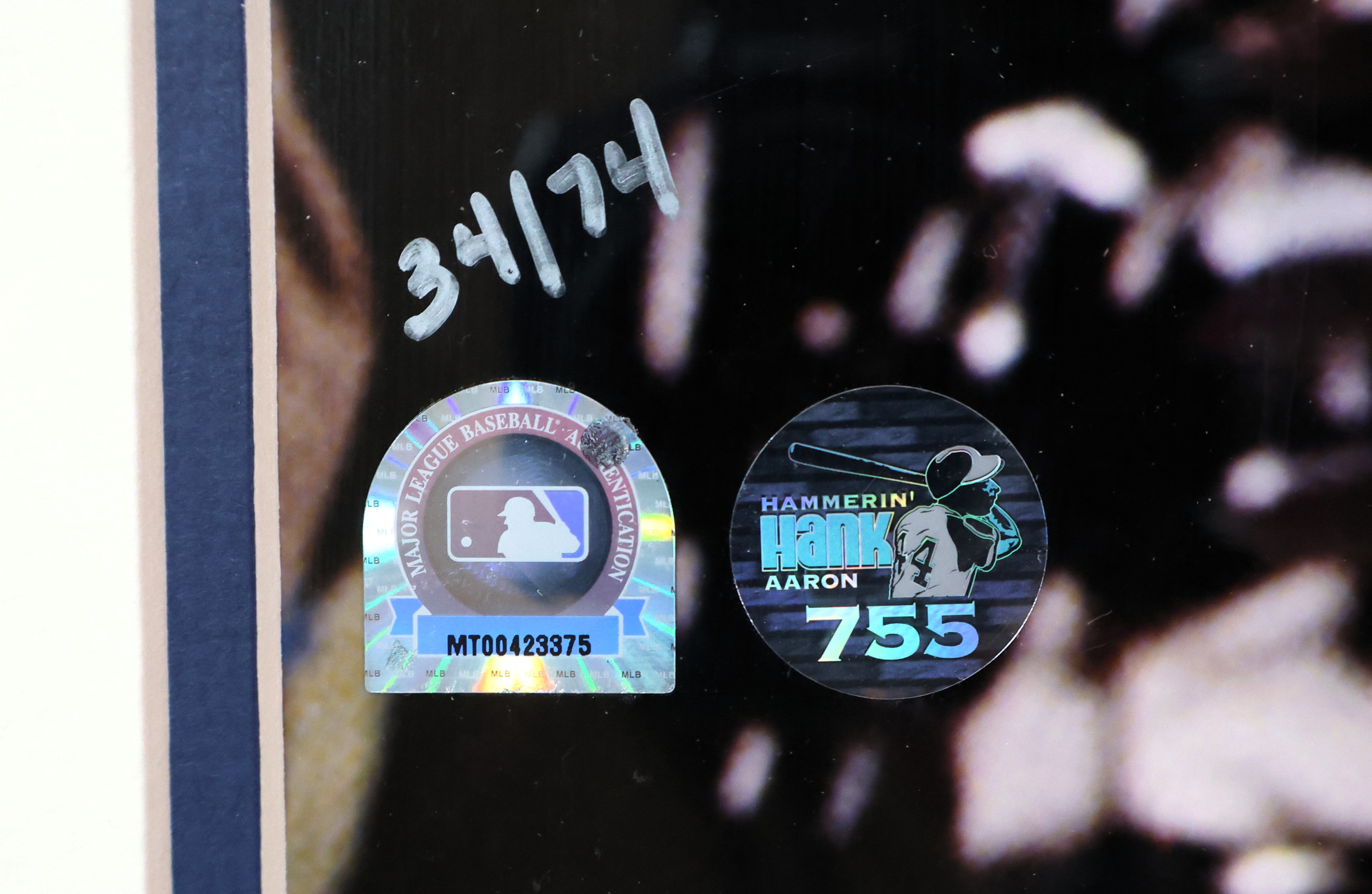 Hank Aaron Autographed 16x20 Sports Illustrated "715" Photo Framed Steiner COA