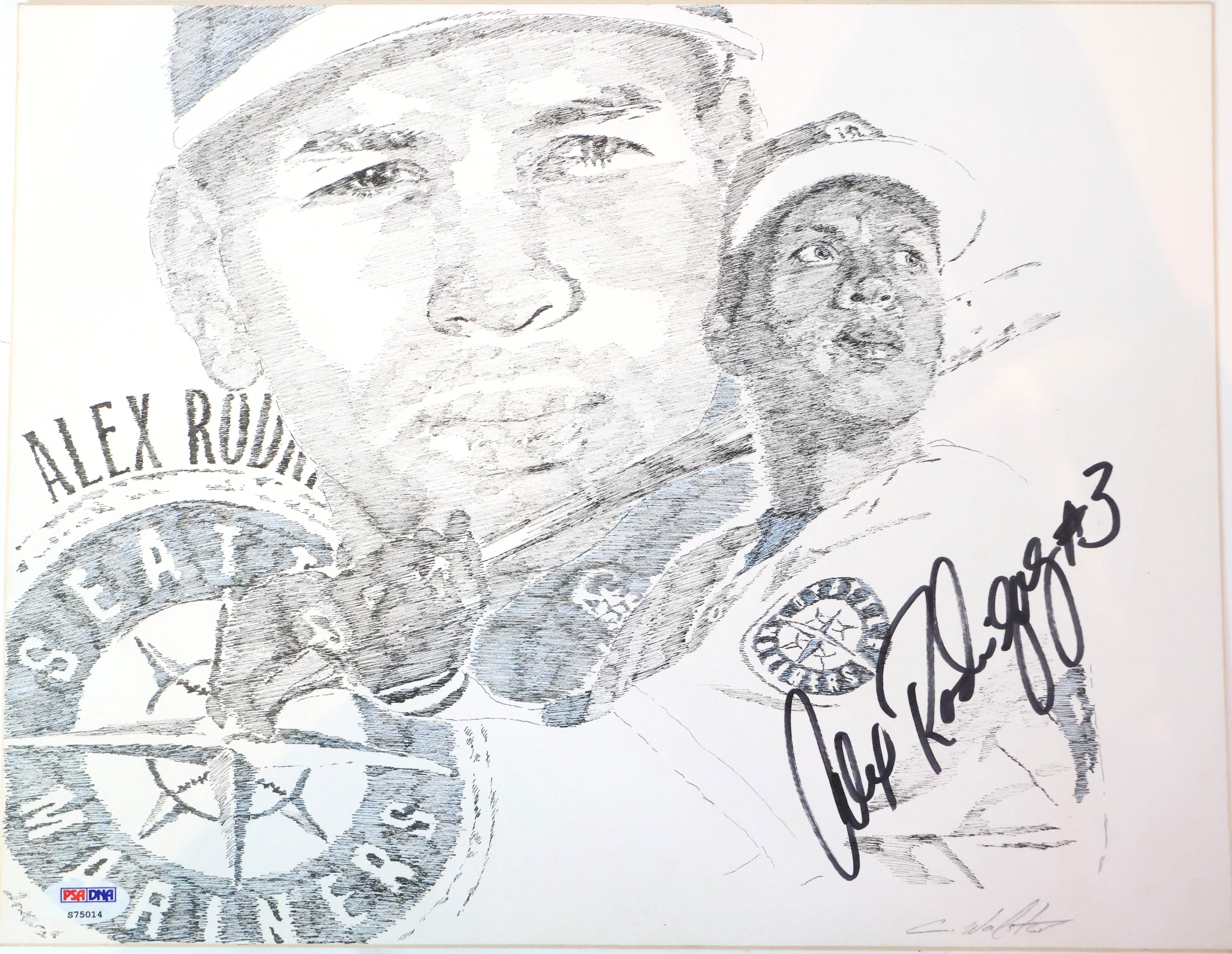 Alex Rodriguez Autographed 11x14 Canvas PSA COA