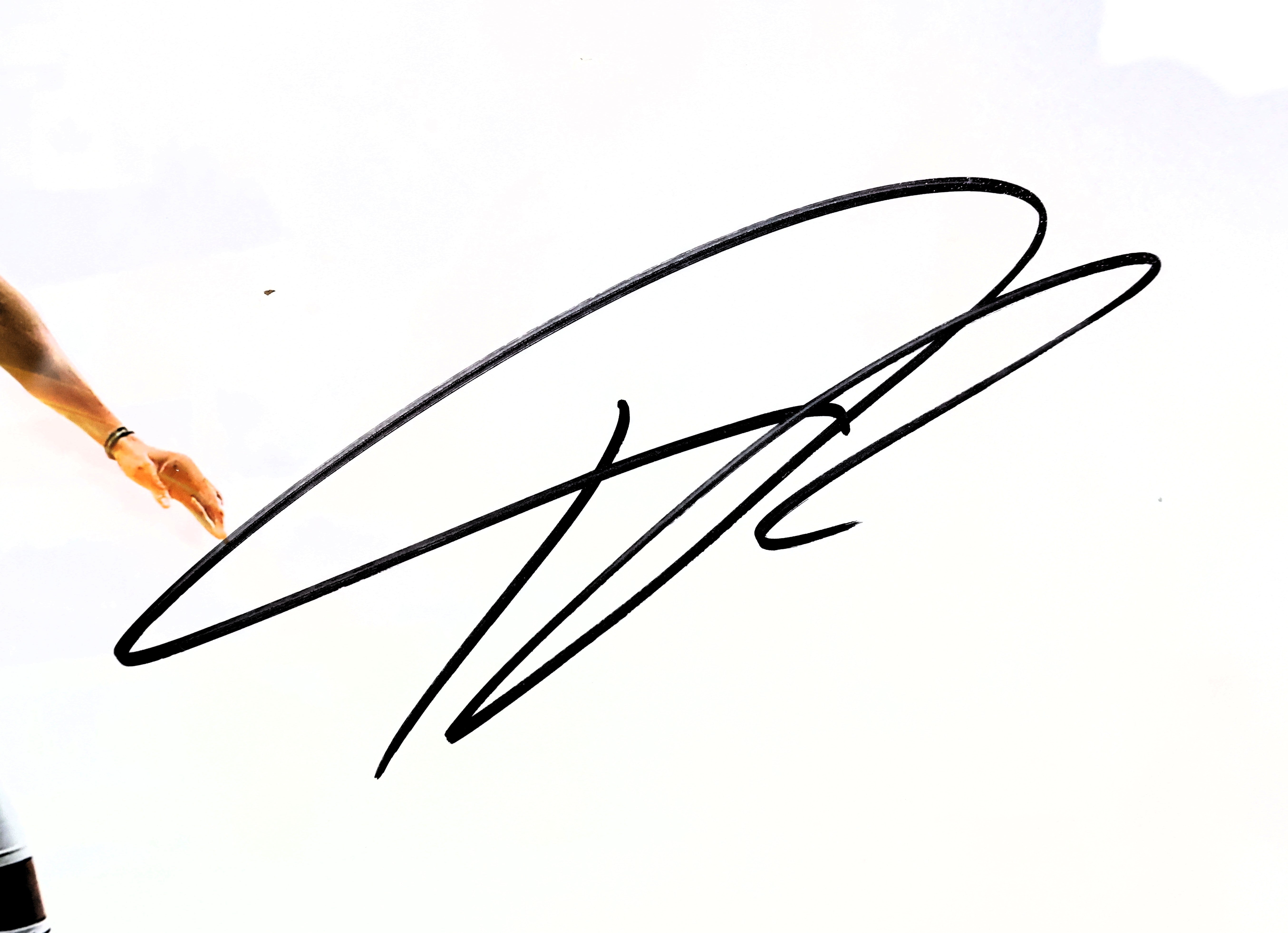 Giannis Antetokounmpo Autographed 30x10 Photo Framed Fanatics COA