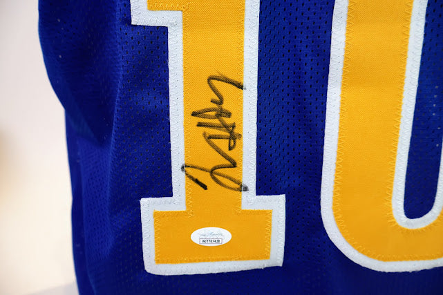 Tim Hardaway Autographed Custom Warriors Jersey JSA