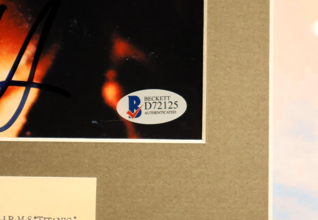 Leonardo DiCaprio & Kate Winslet Titanic Signed 8x10 Photos Framed Beckett/JSA