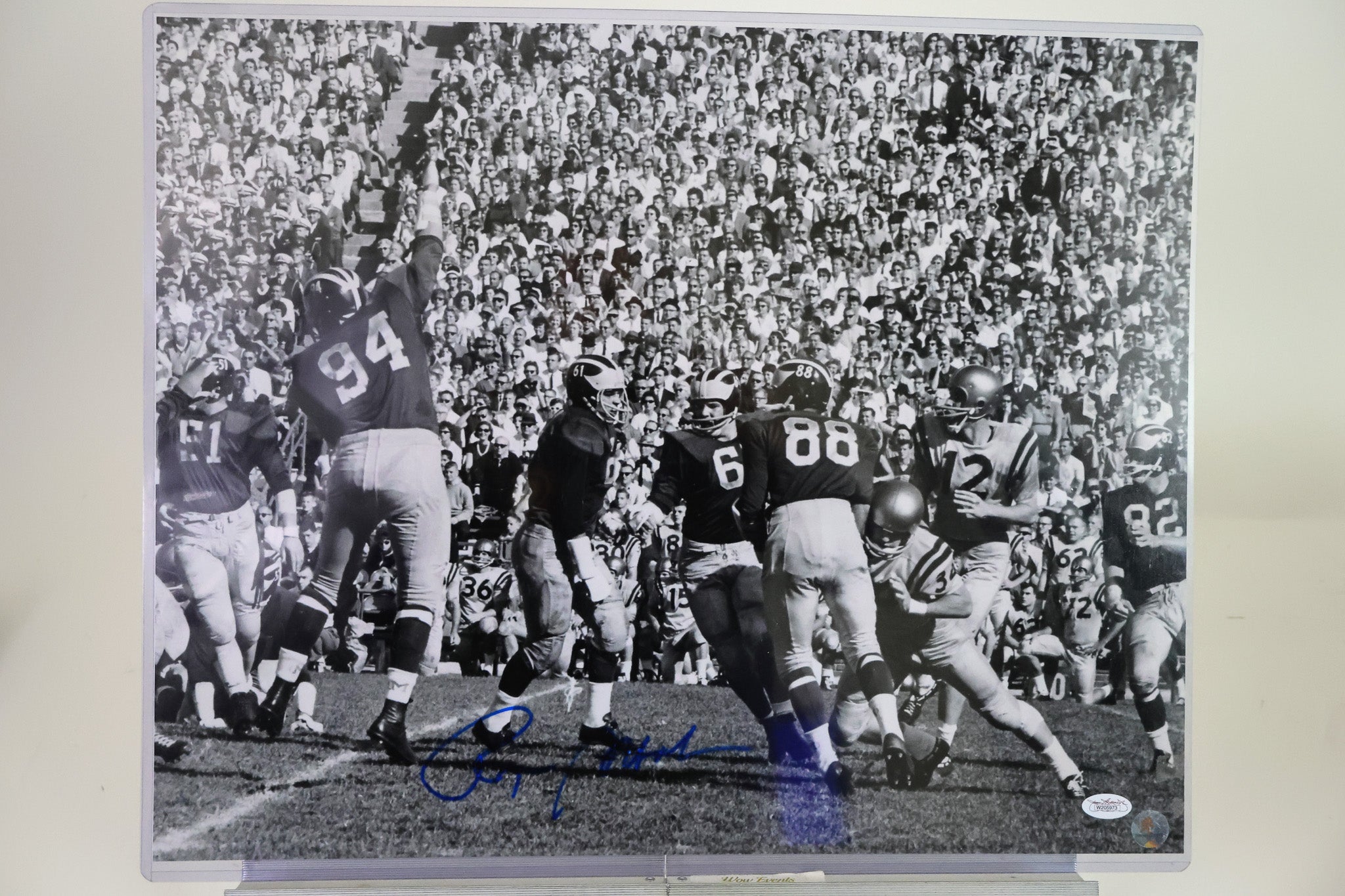 Autographed Roger Staubach U.S. Naval Academy (Navy) 16x20 Photo JSA COA