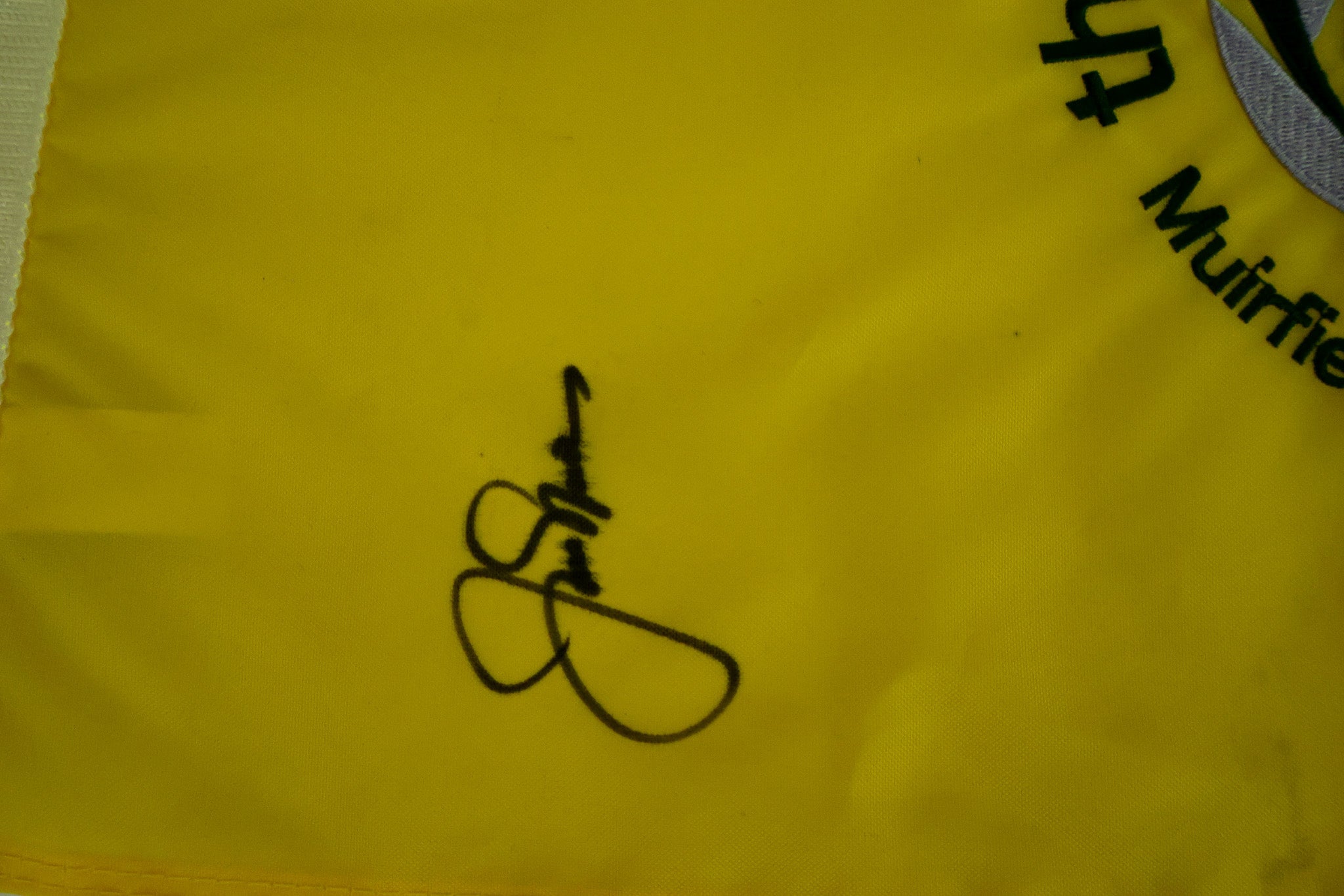 Jack Nicklaus Autographed Flag