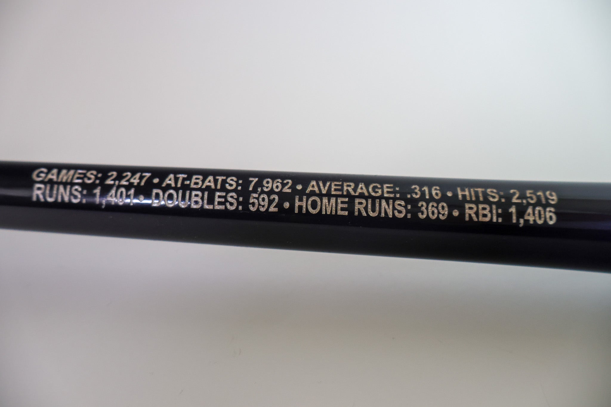 Todd Helton Autographed Purple Chrome Baseball Hall of Fame Bat #16