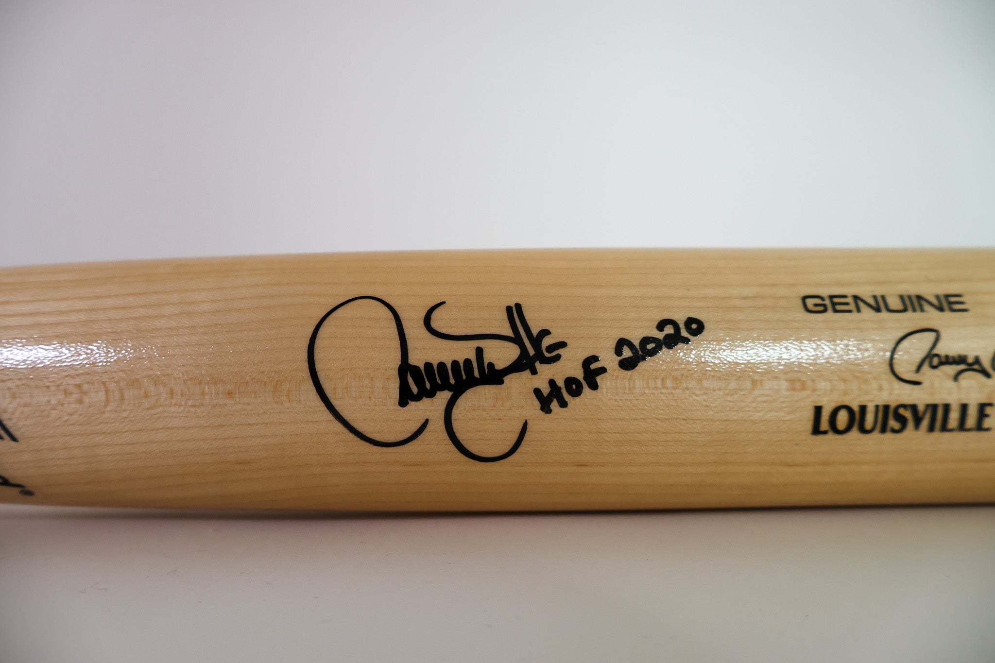 Larry Walker Colorado Rockies Signed Louisville Slugger Bat "HOF 2020" Black Inscription (Tristar COA)