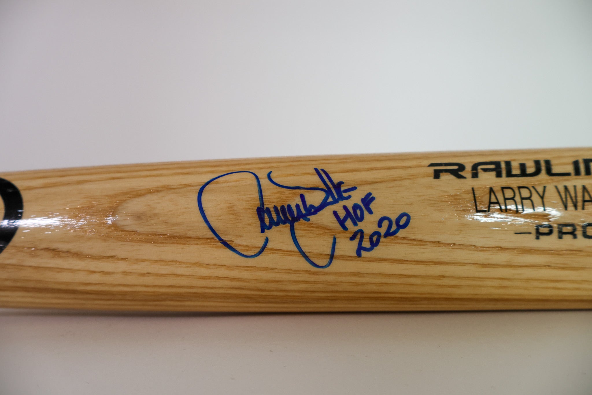 Larry Walker Colorado Rockies Autographed Rawlings Baseball Bat "HOF 2020" Inscription (Tristar COA)