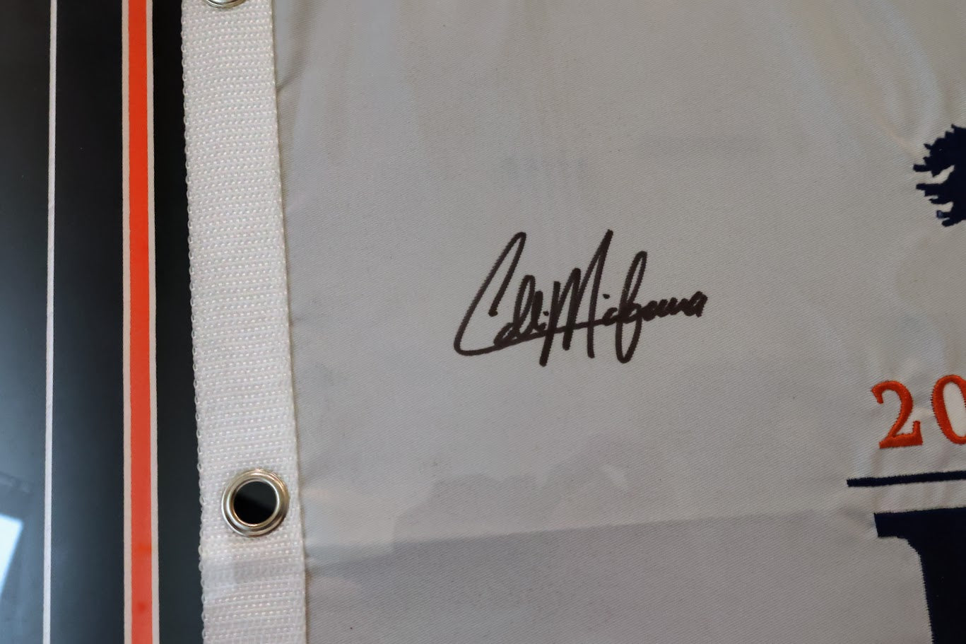 Collin Morikawa Autographed PGA Championship Flag Framed JSA COA