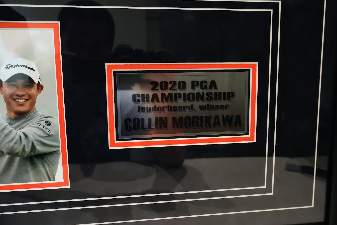 Collin Morikawa Autographed PGA Championship Flag Framed JSA COA