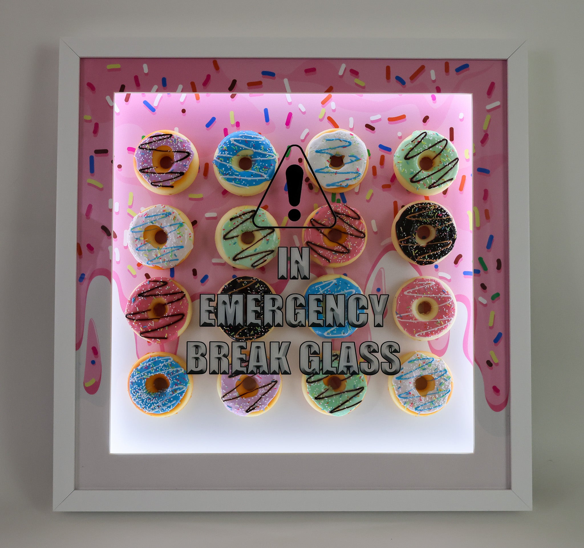 Emergency Donuts 3D Frame with LED Lights (Charity)