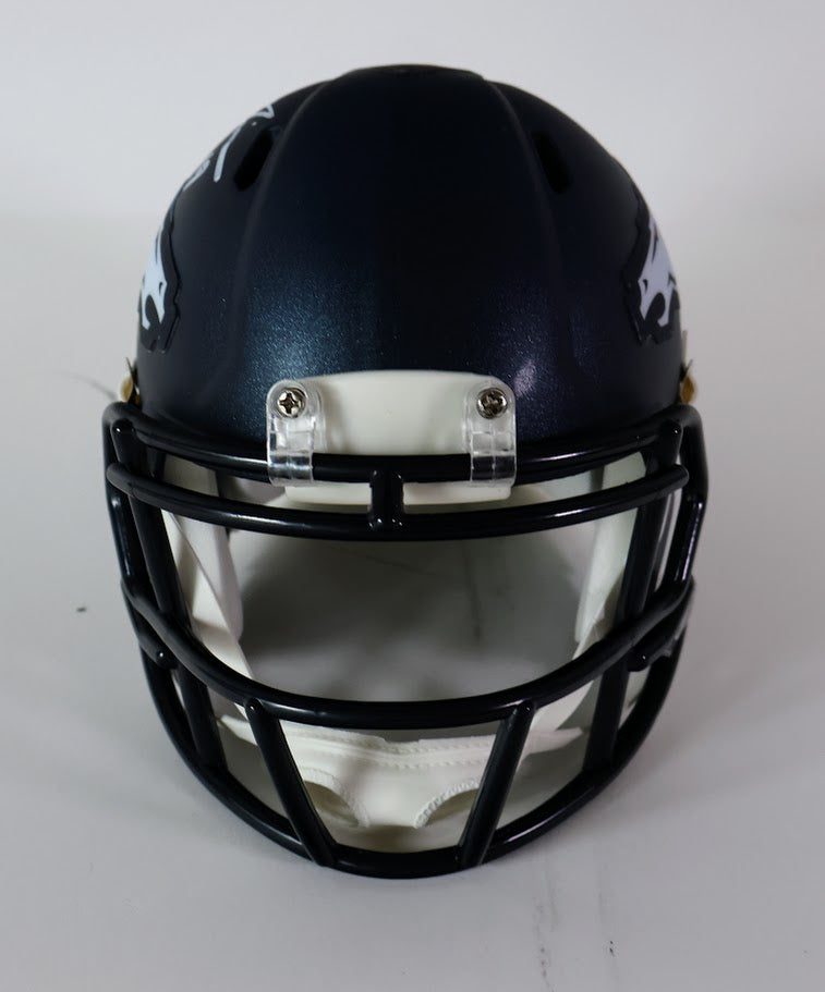 Marvin Mims Autographed Denver Broncos Mini Helmet Beckett COA
