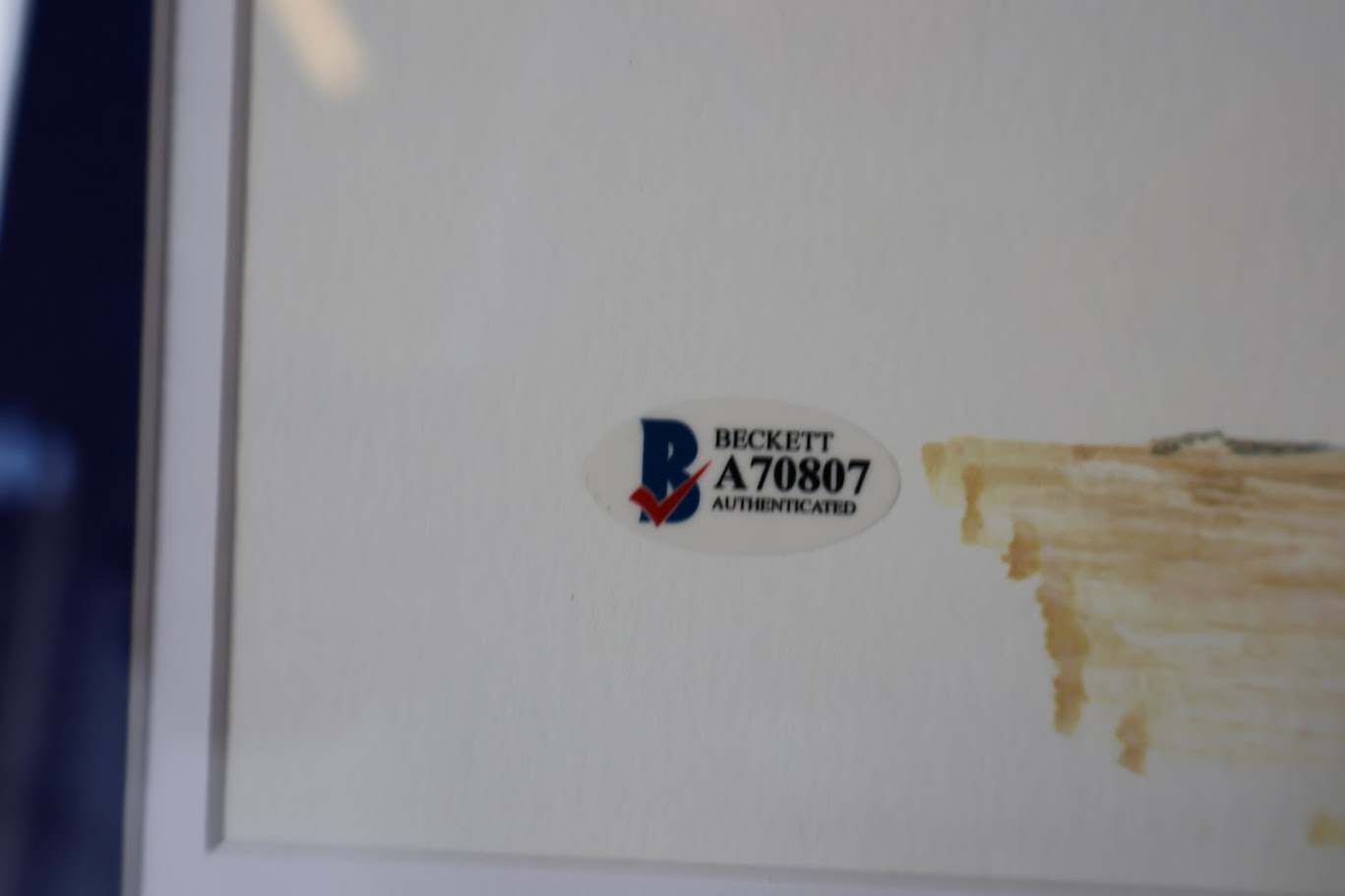 Sandy Koufax Autographed 16x20 Drawing Photo Framed Beckett COA