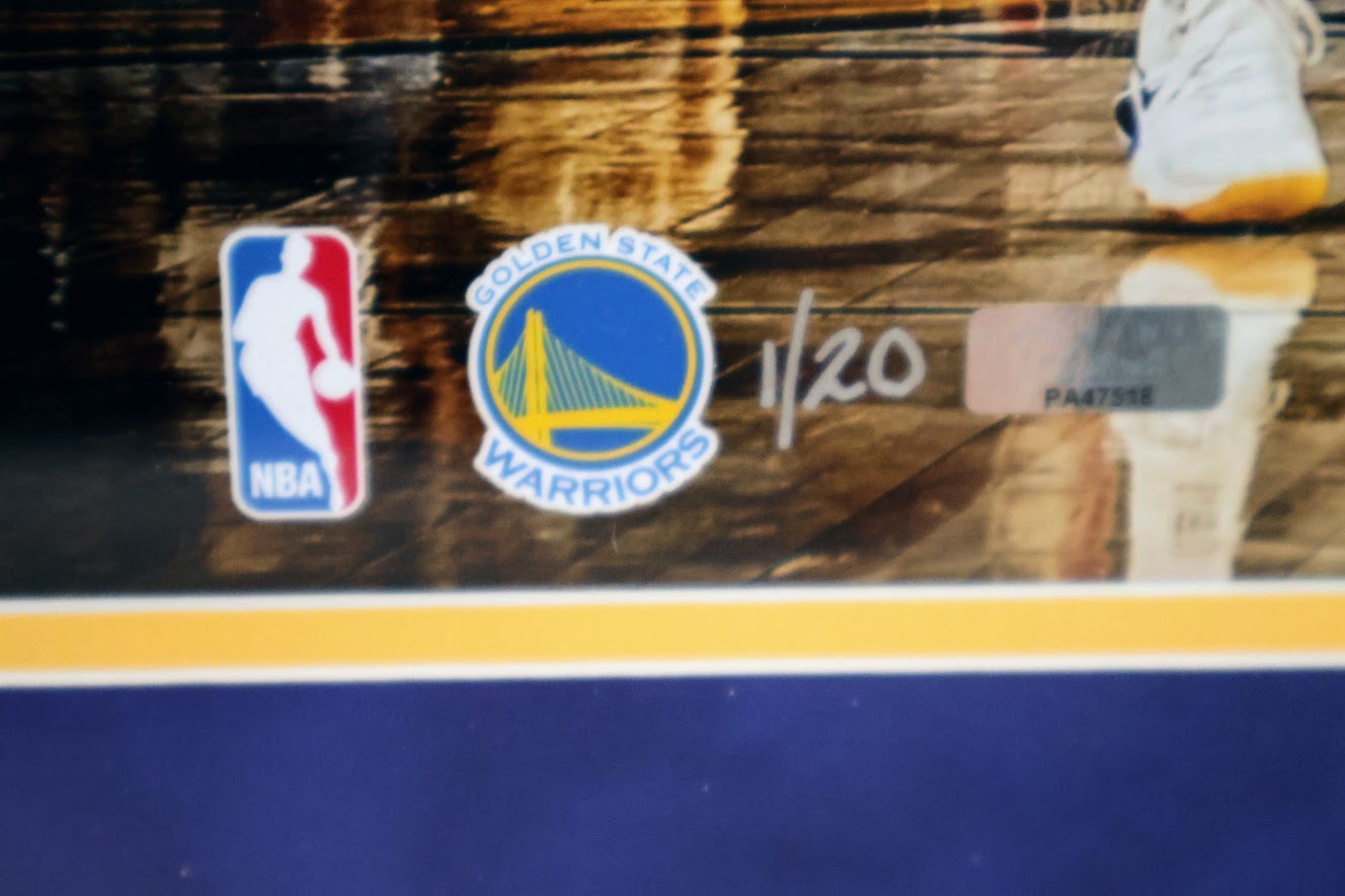 Kevin Durant Signed Warriors 16x20 Photo Inscribed Framed Limited #1-20 Fanatics and Panini Hologram