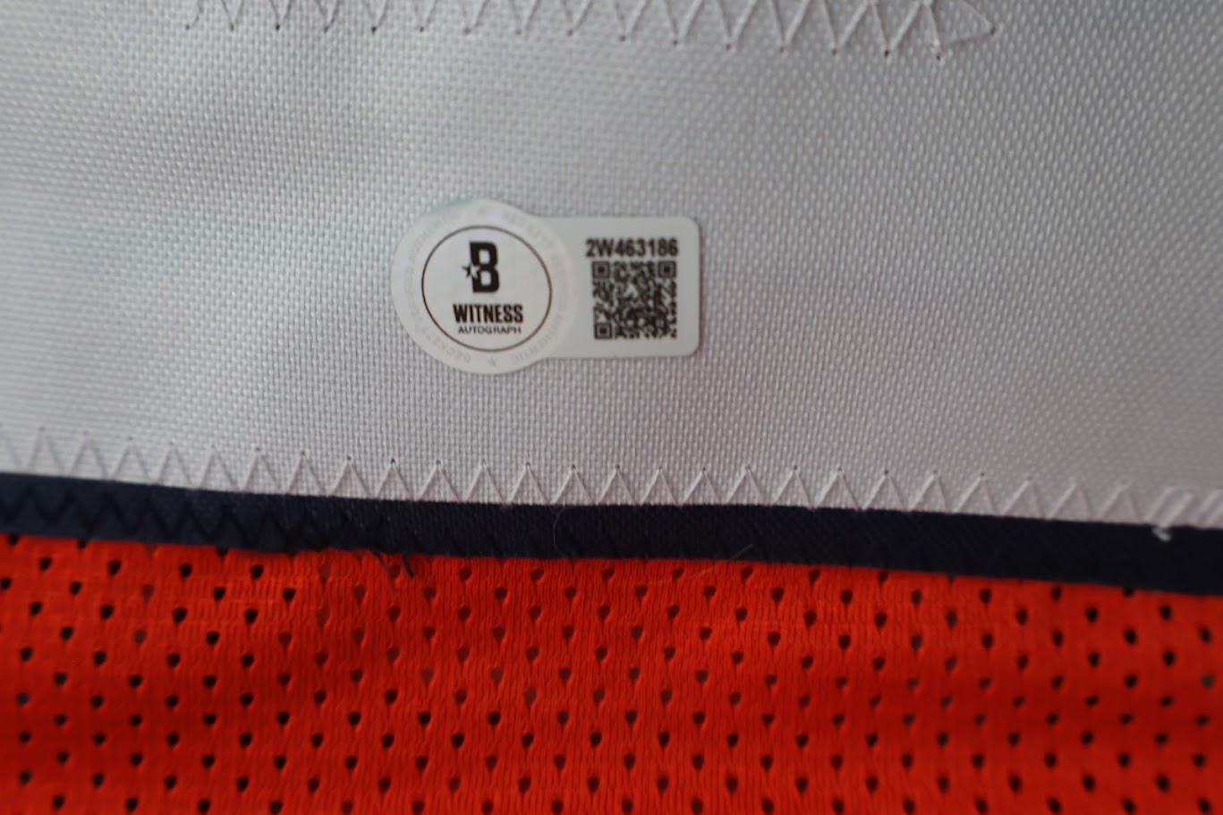 Aqib Talib Autographed Denver Broncos Custom Orange Jersey w/ No Fly Zone Inscription Beckett COA